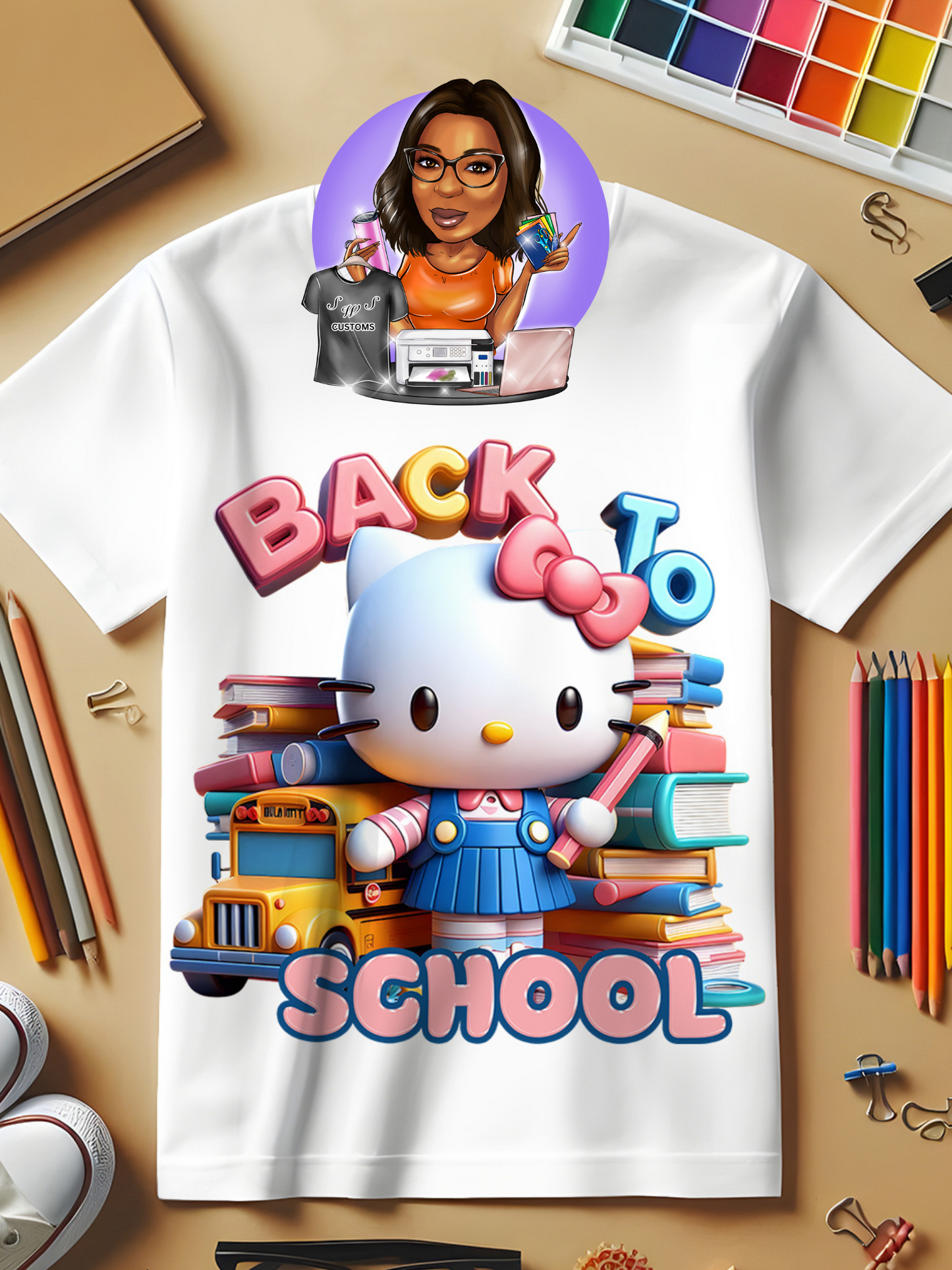 Hello Kity Back to School Tees