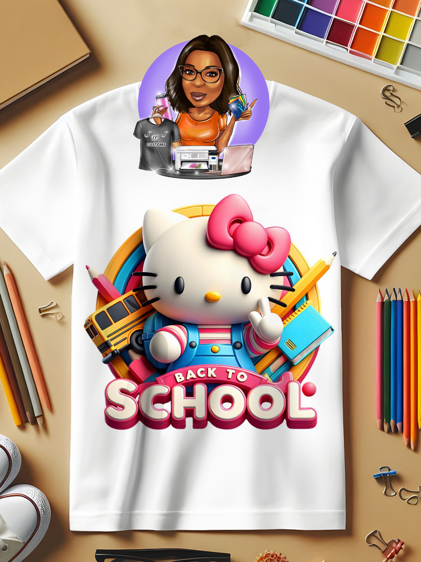 Hello Kity Back to School Tees