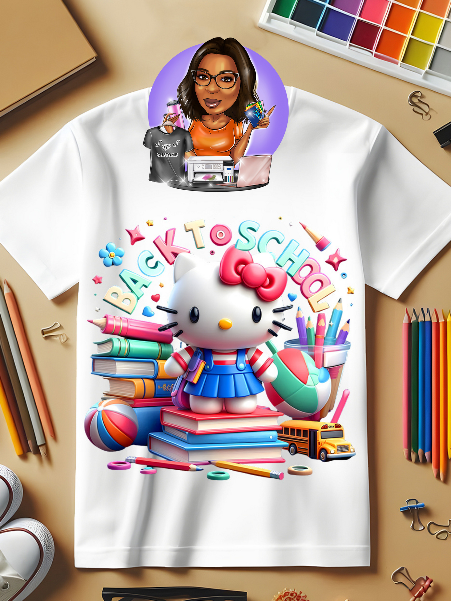 Hello Kity Back to School Tees