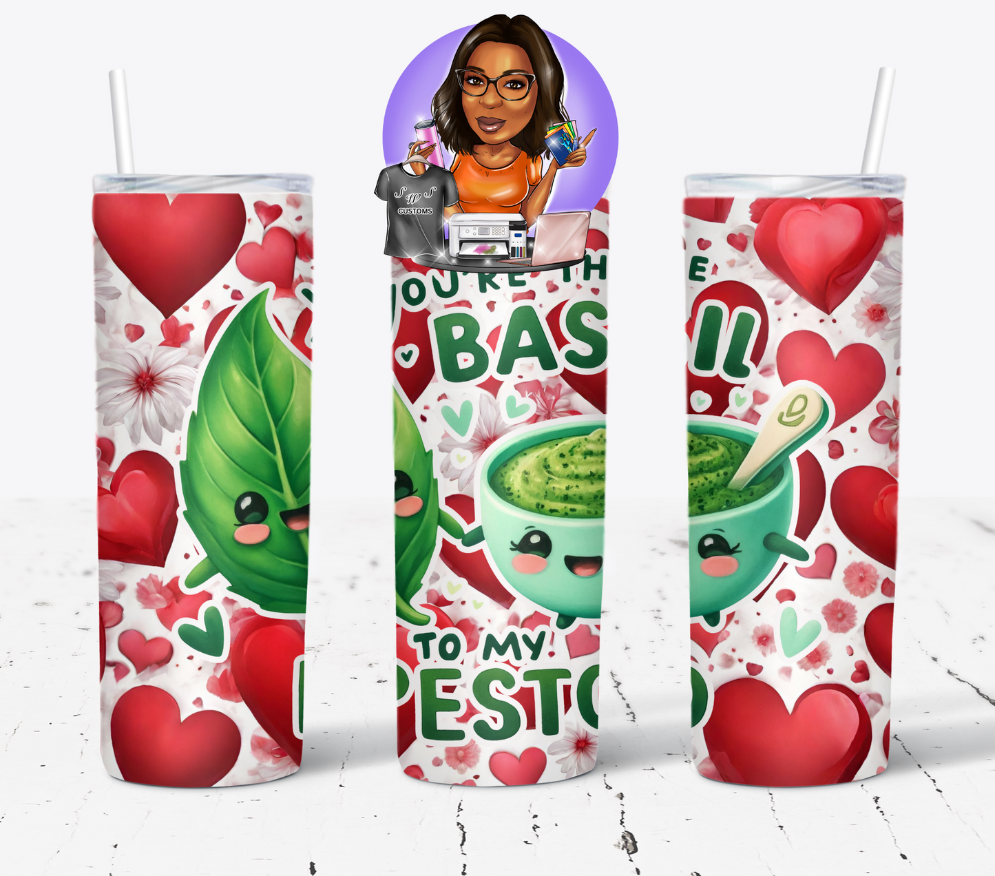 Funny Couple Food Love Pun Drinkware