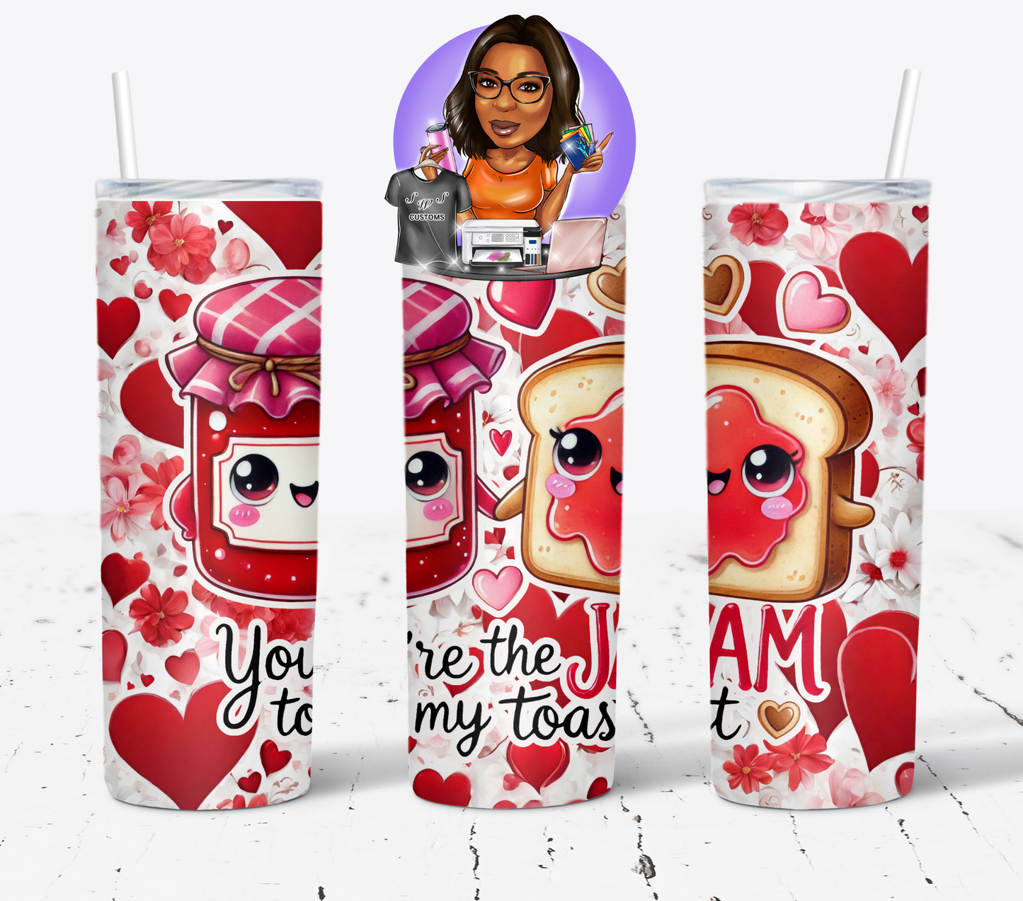 Funny Couple Food Love Pun Drinkware