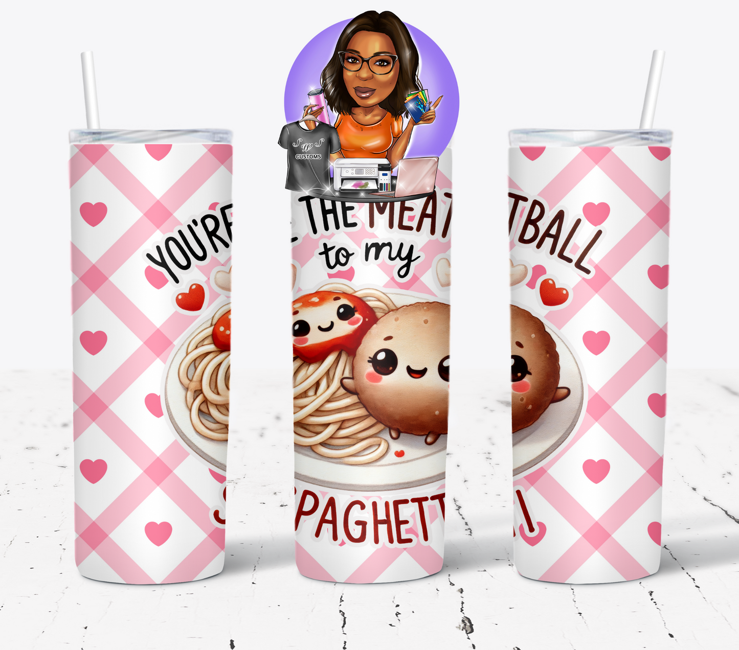 Funny Couple Food Love Pun Drinkware