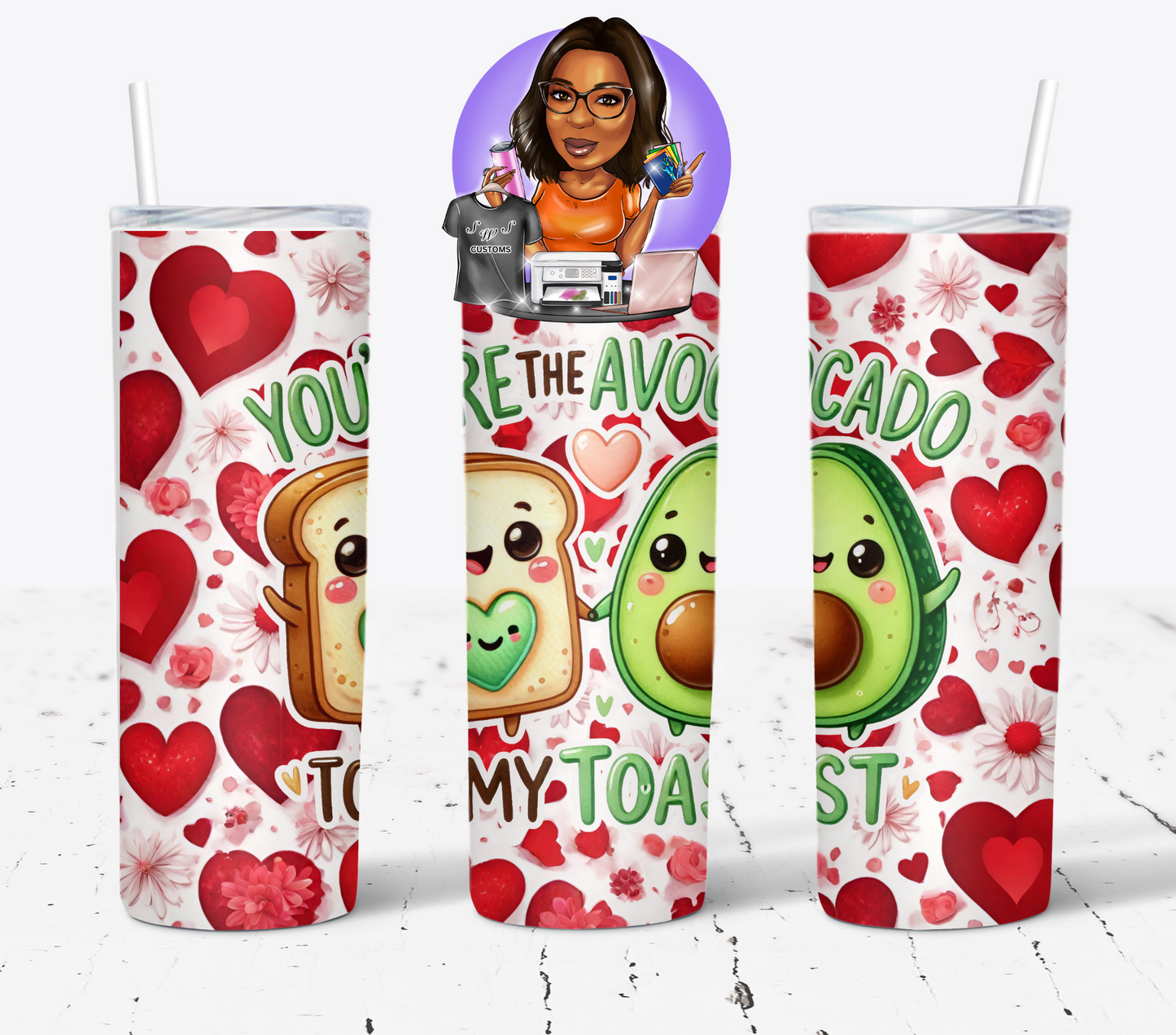 Funny Couple Food Love Pun Drinkware