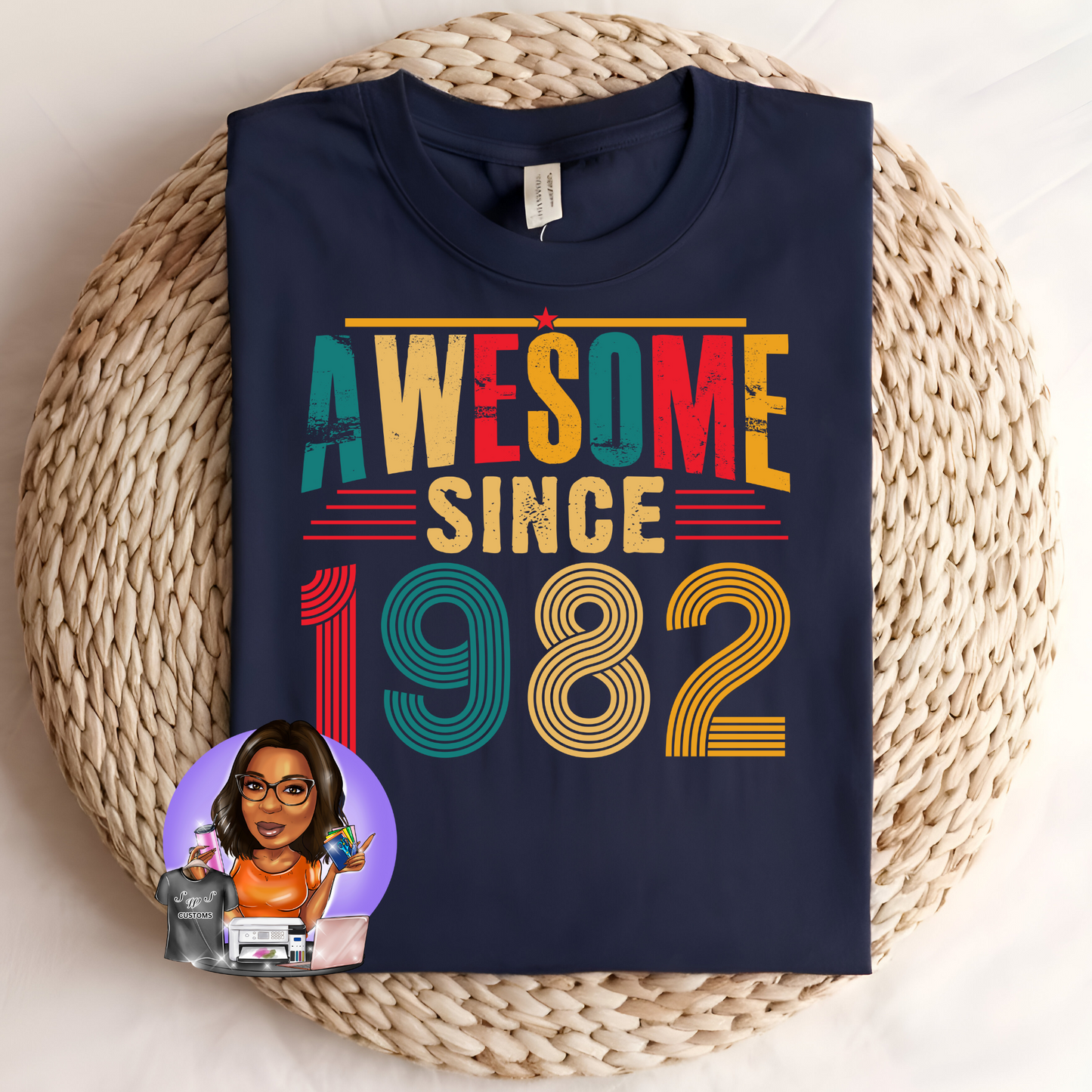 Awesome since ... birth year Tee 1980-1984