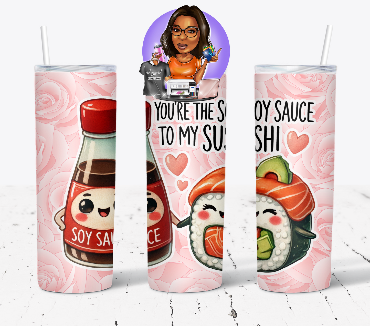Funny Couple Food Love Pun Drinkware