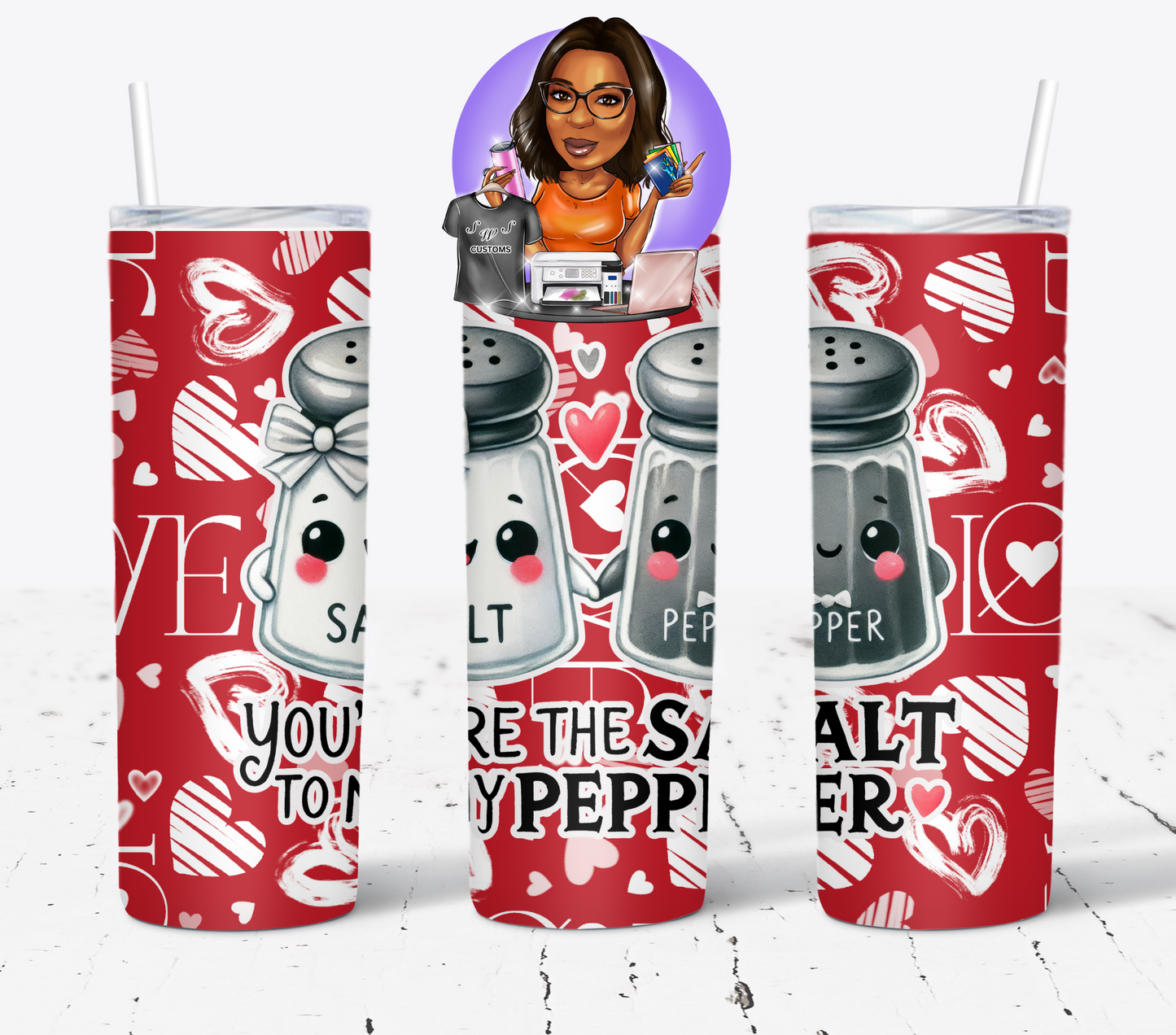 Funny Couple Food Love Pun Drinkware