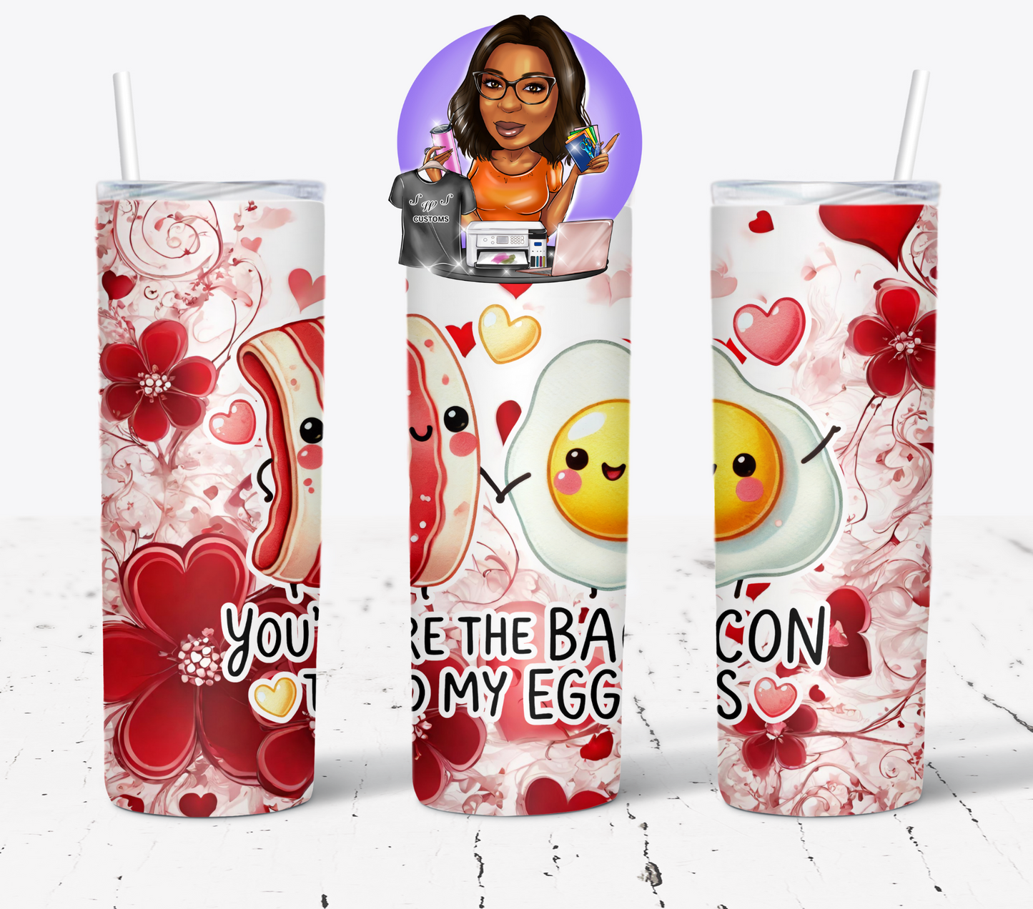 Funny Couple Food Love Pun Drinkware