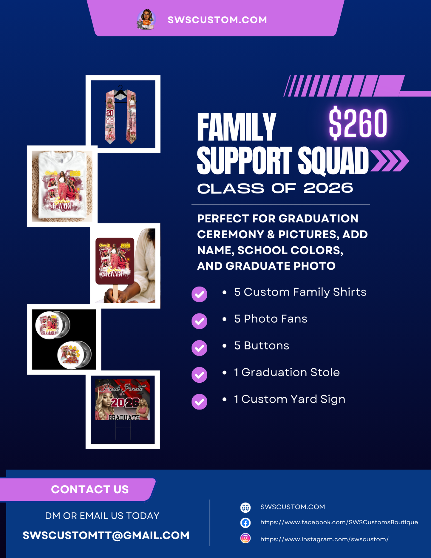 🎓 Family Support Squad Bundle – Class of 2026