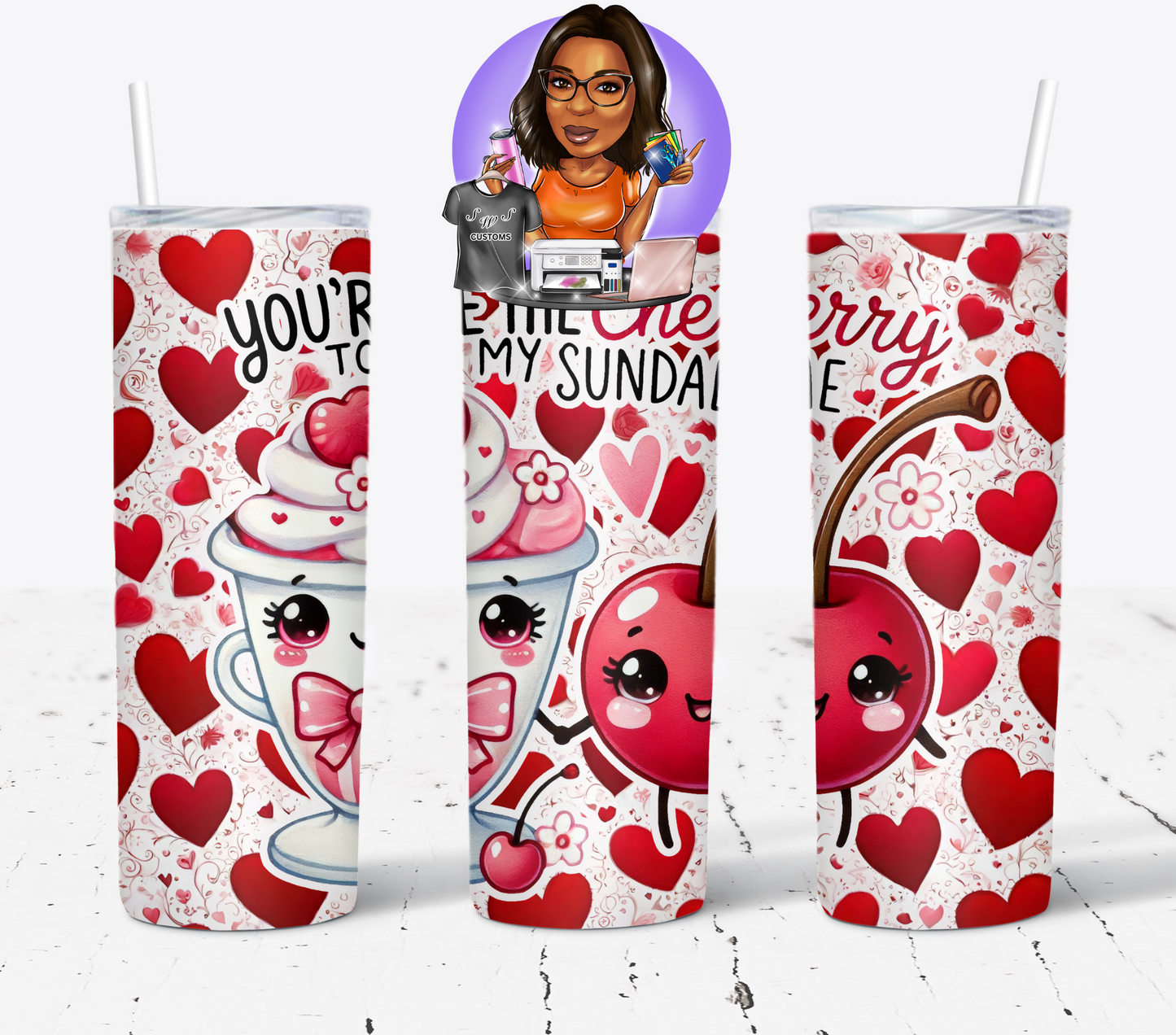 Funny Couple Food Love Pun Drinkware