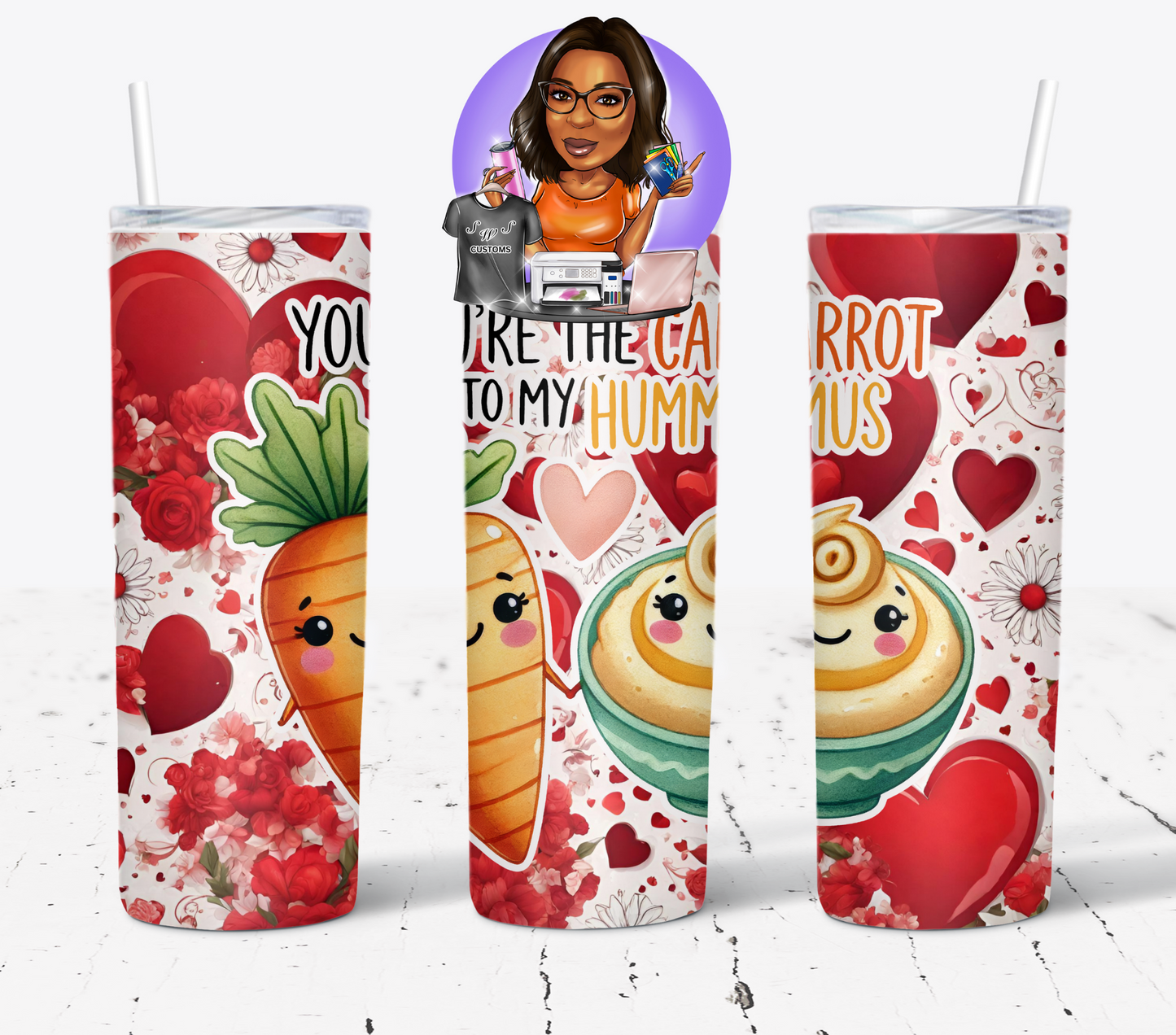 Funny Couple Food Love Pun Drinkware