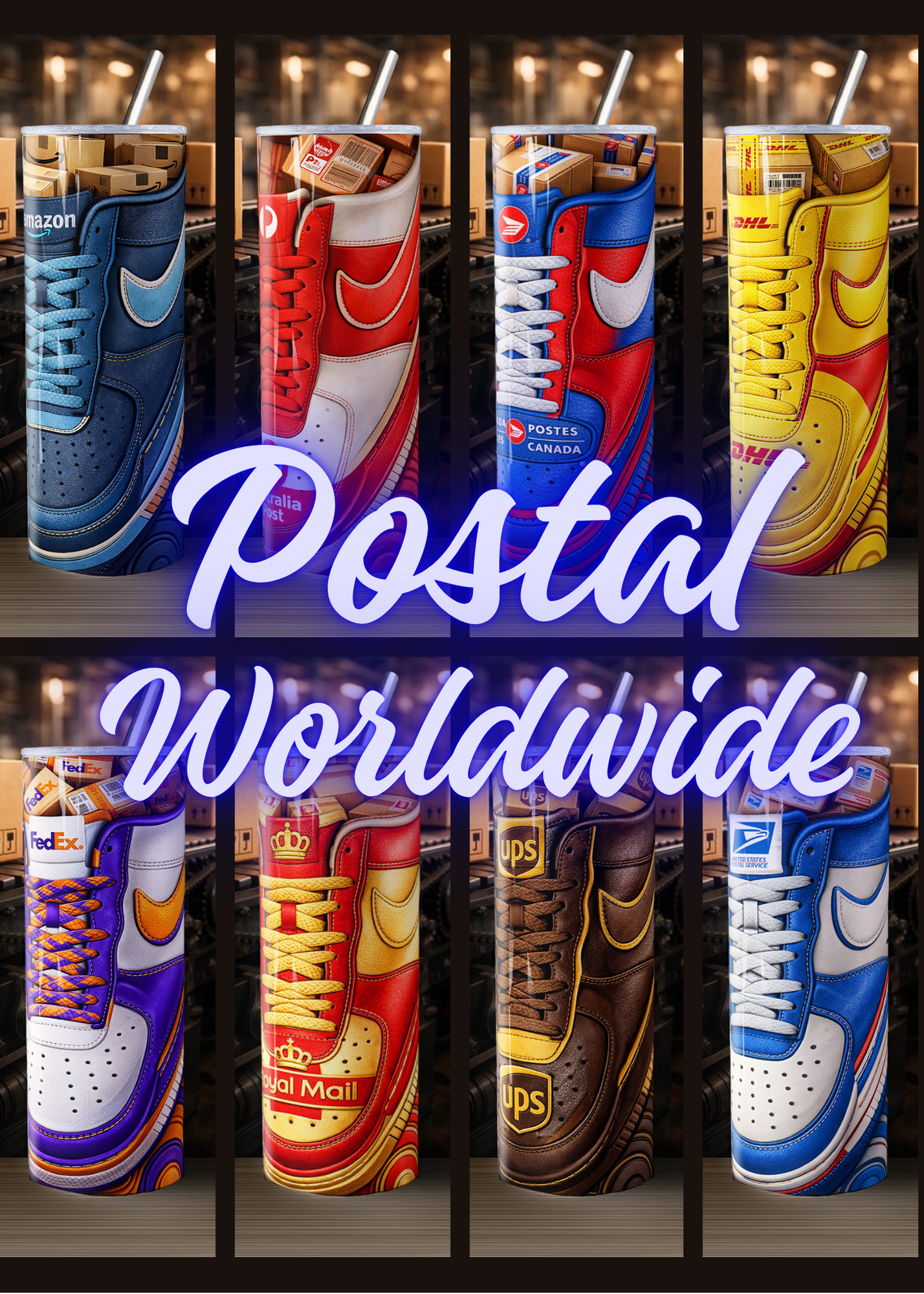 ππ¦ POSTAL WORLDWIDE TUMBLER COLLECTION