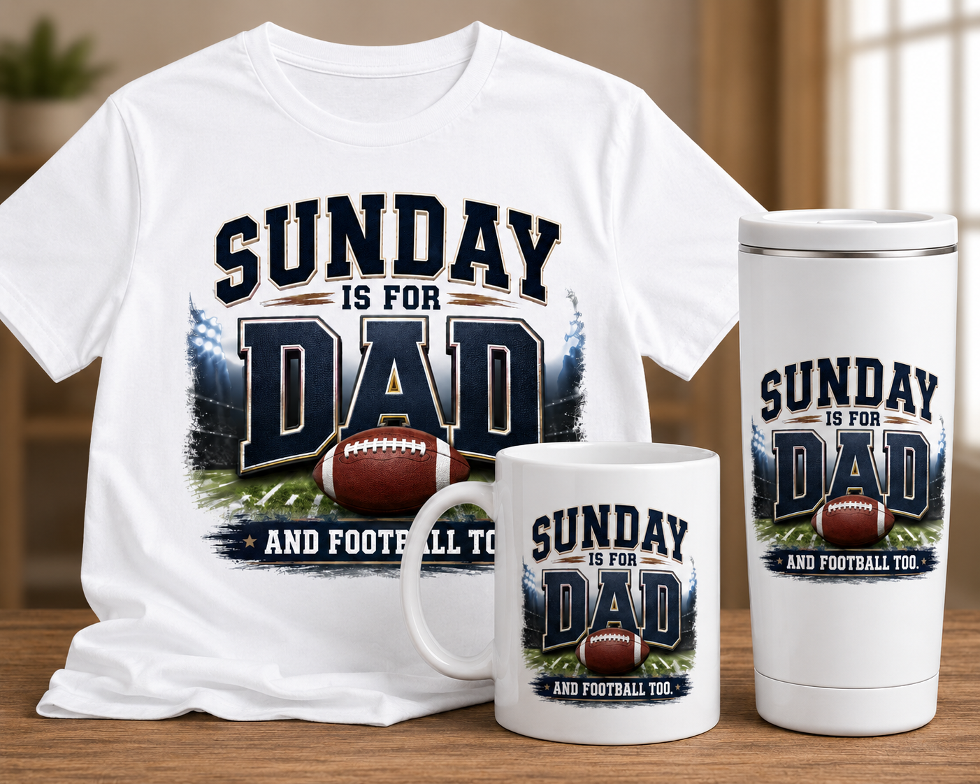 Sunday Is For Dad & Football Too Bundle