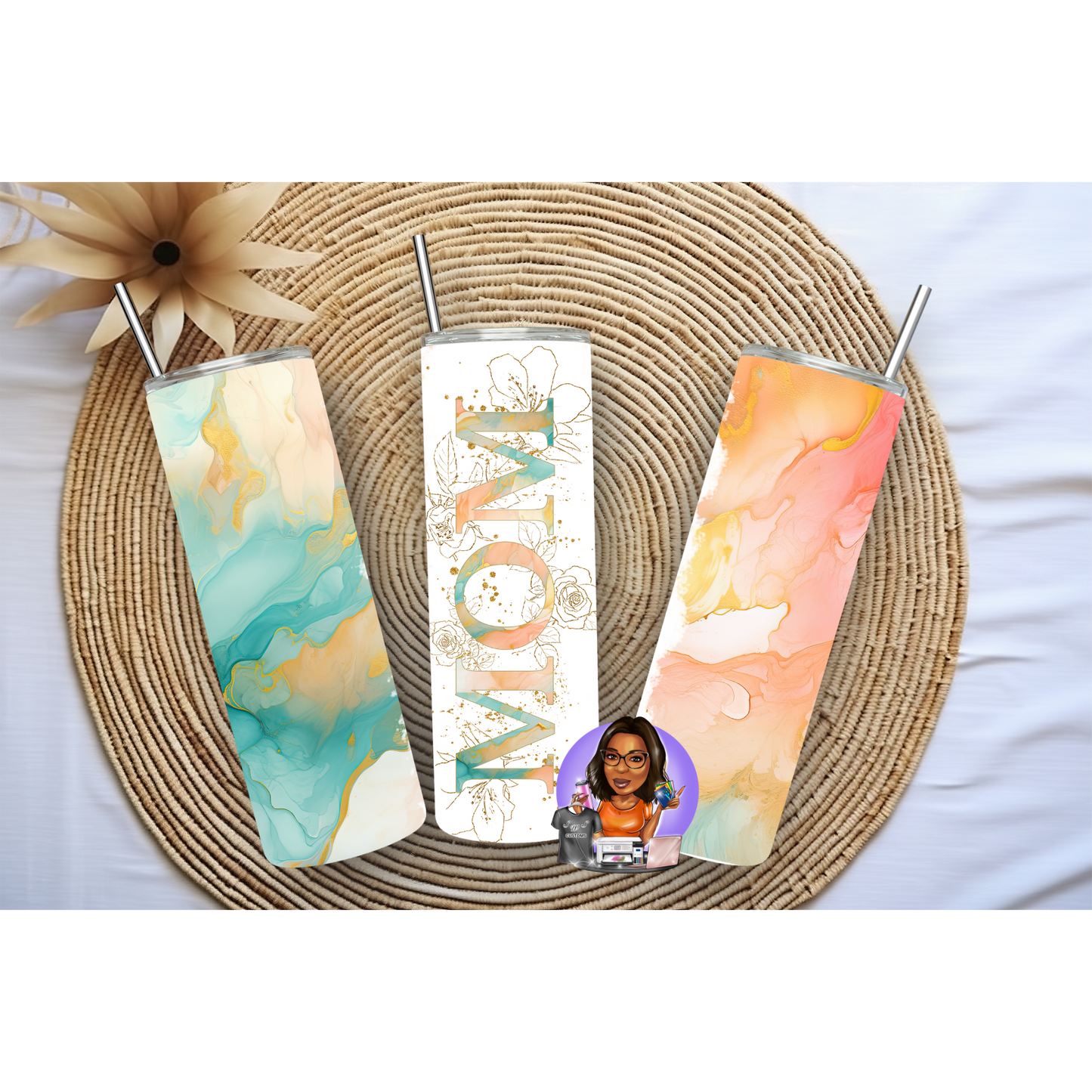 Marble Mom Tumbler