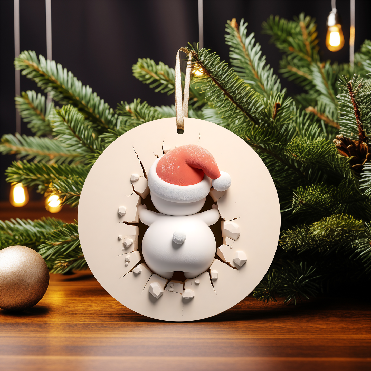 3D SNOWMAN ORNAMENTS