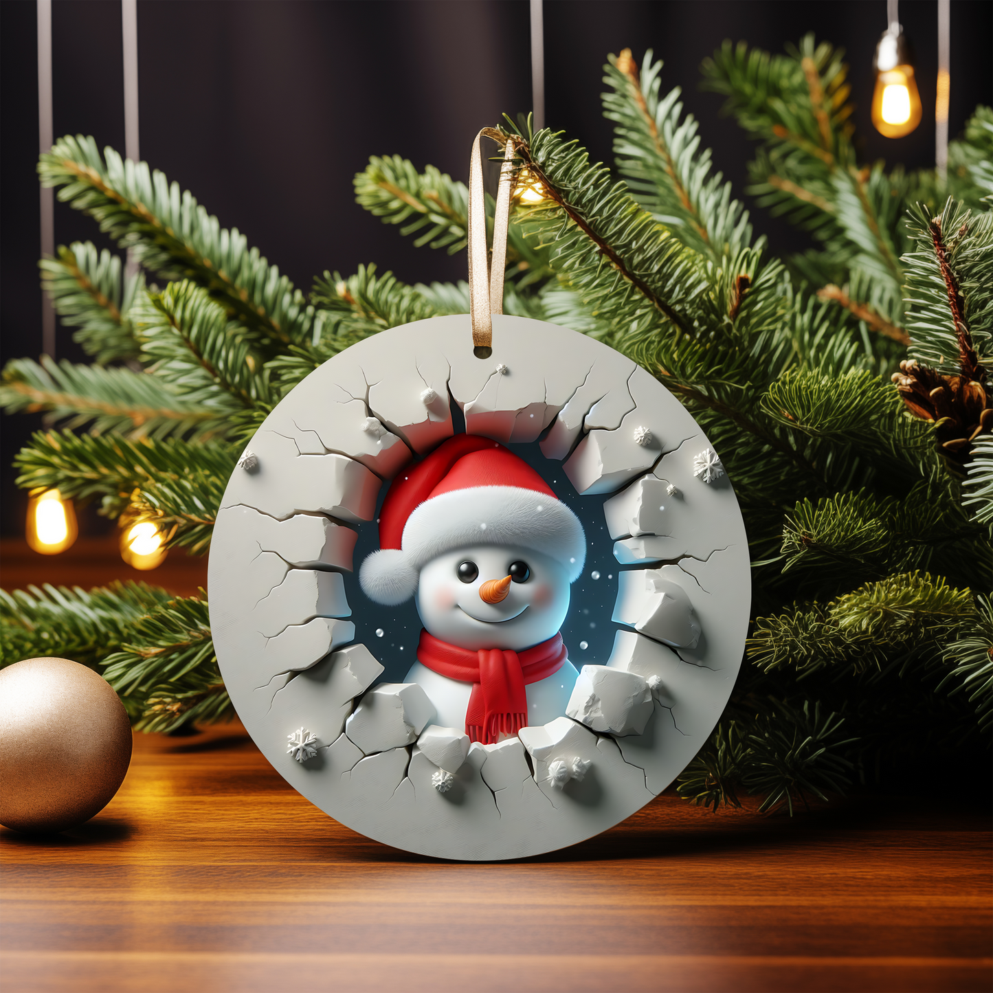 3D SNOWMAN ORNAMENTS
