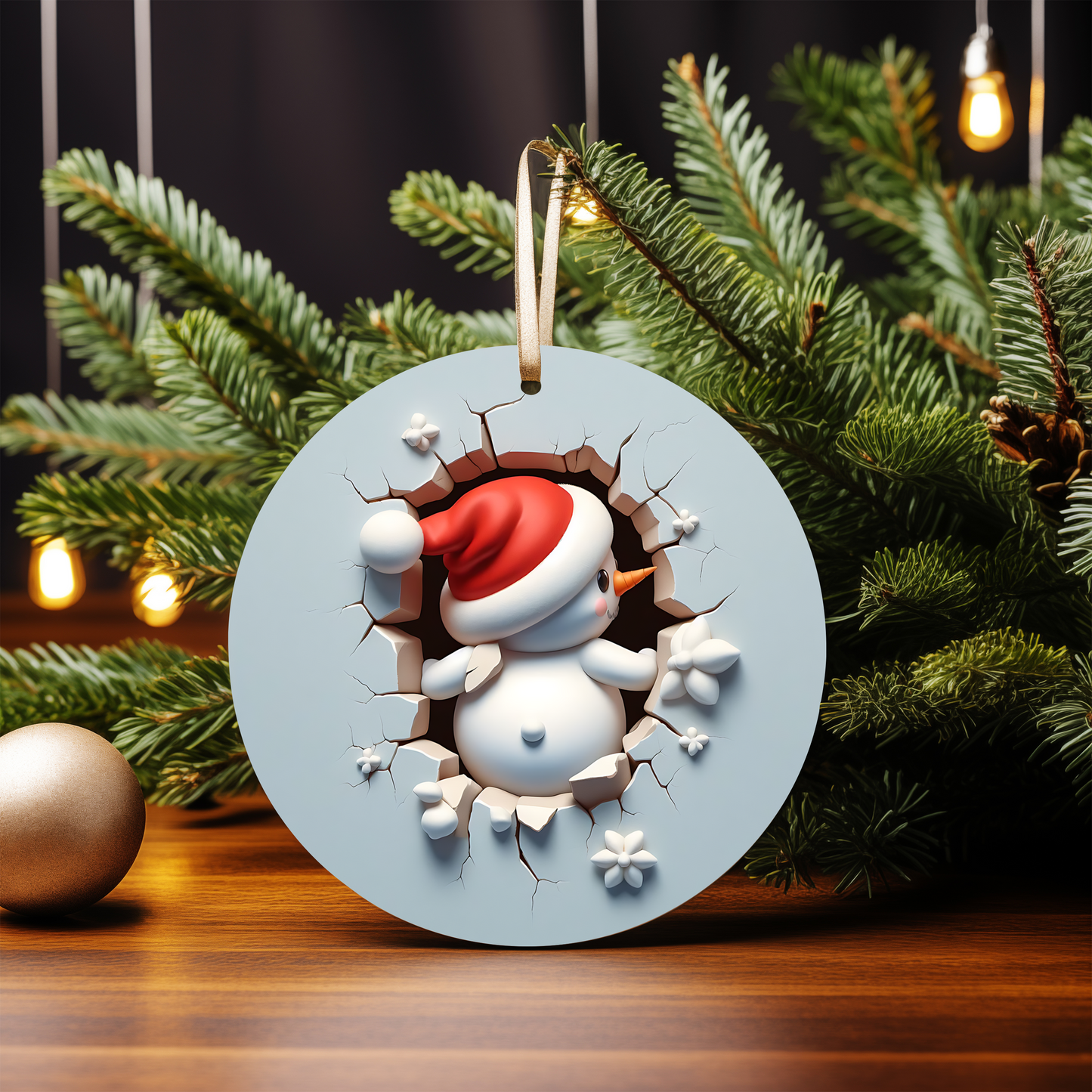 3D SNOWMAN ORNAMENTS
