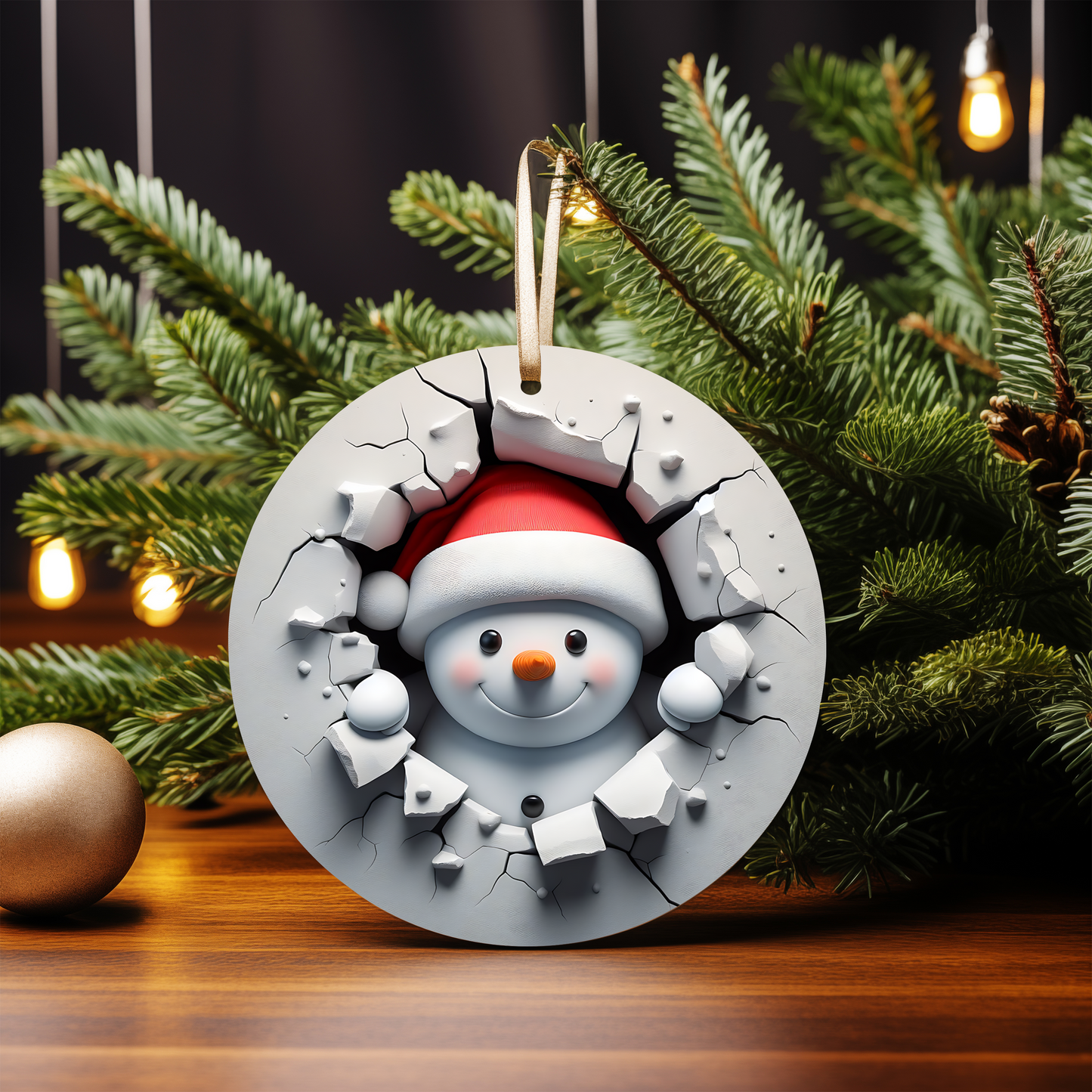 3D SNOWMAN ORNAMENTS