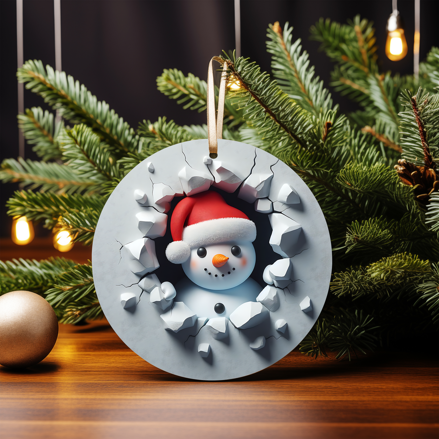 3D SNOWMAN ORNAMENTS
