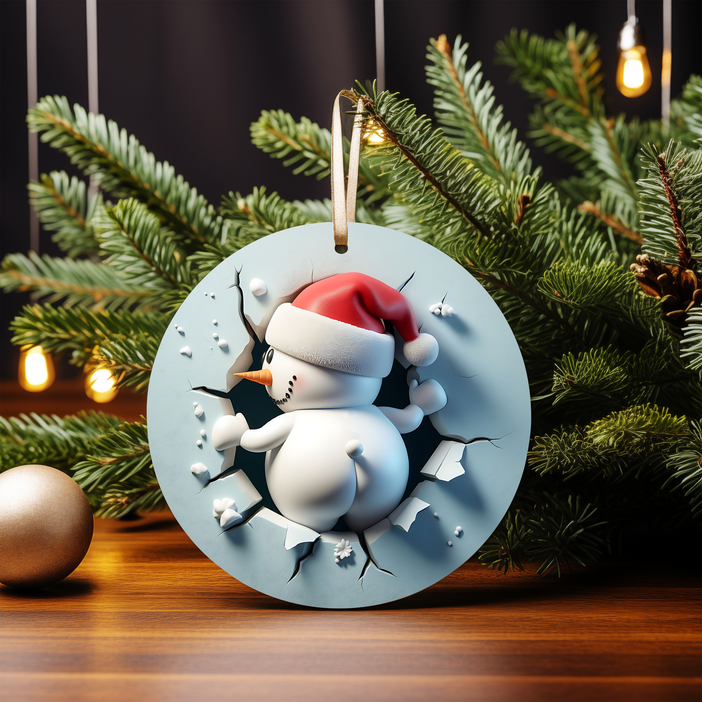 3D SNOWMAN ORNAMENTS