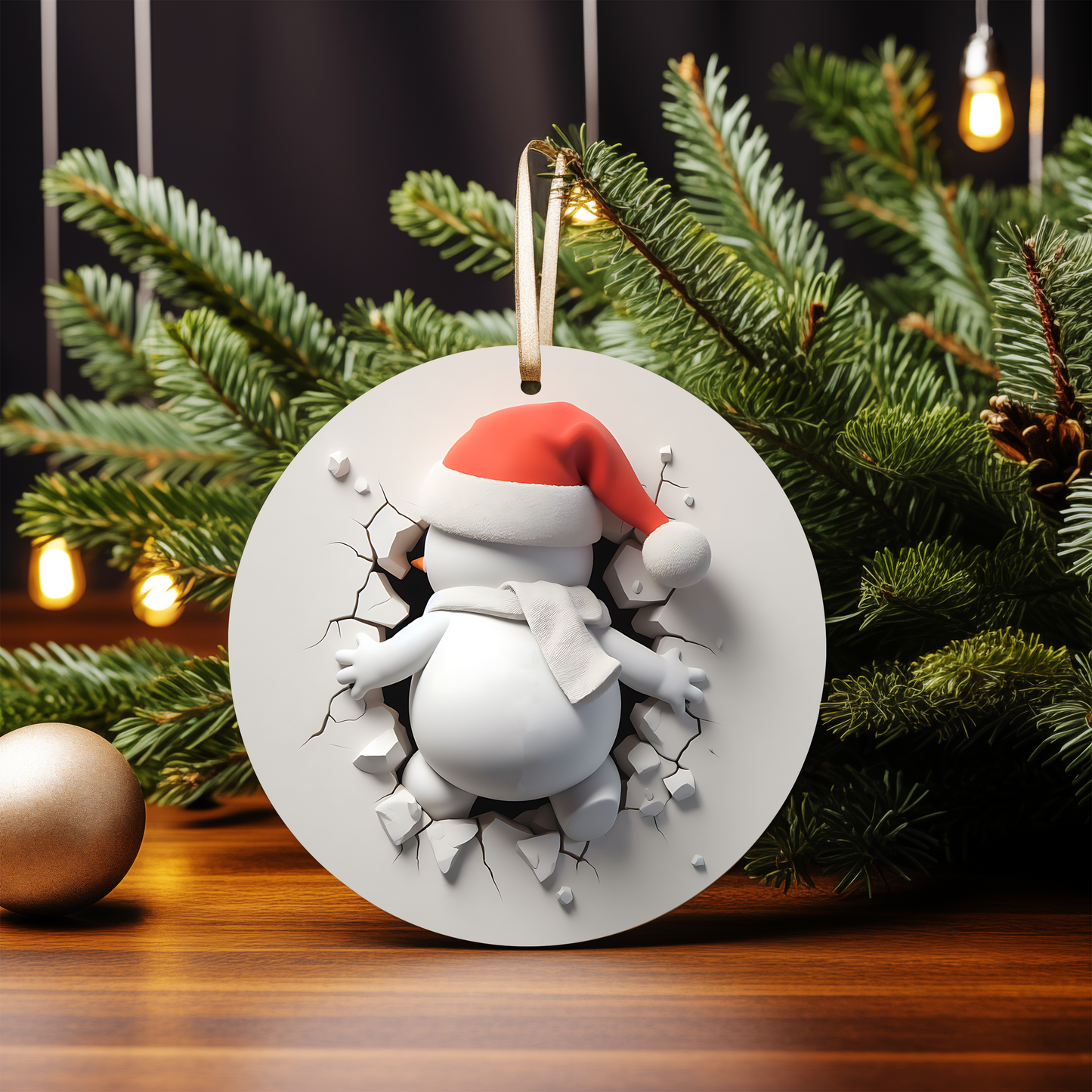 3D SNOWMAN ORNAMENTS