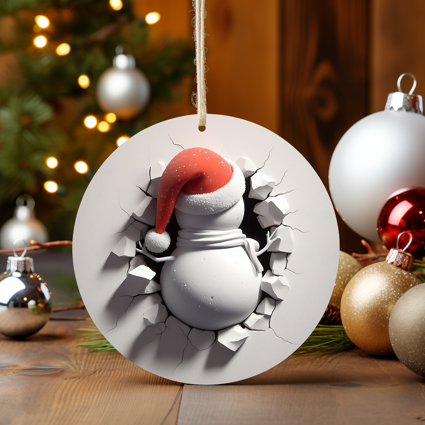 3D SNOWMAN ORNAMENTS