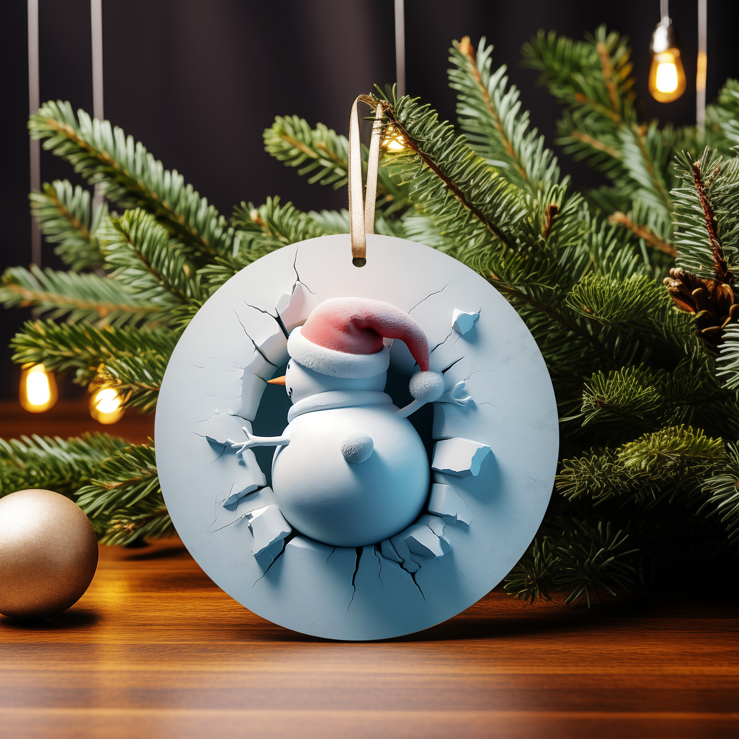 3D SNOWMAN ORNAMENTS