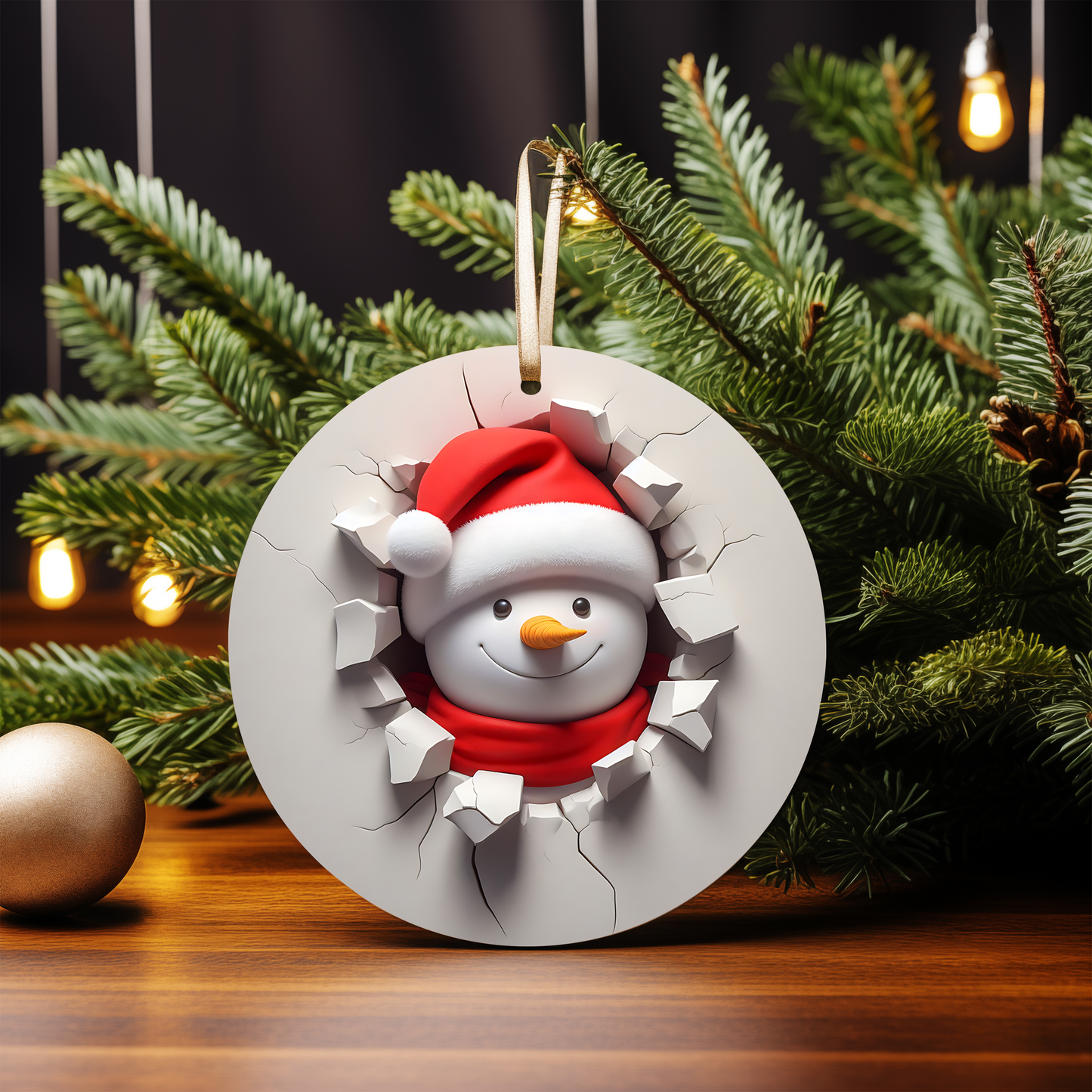 3D SNOWMAN ORNAMENTS
