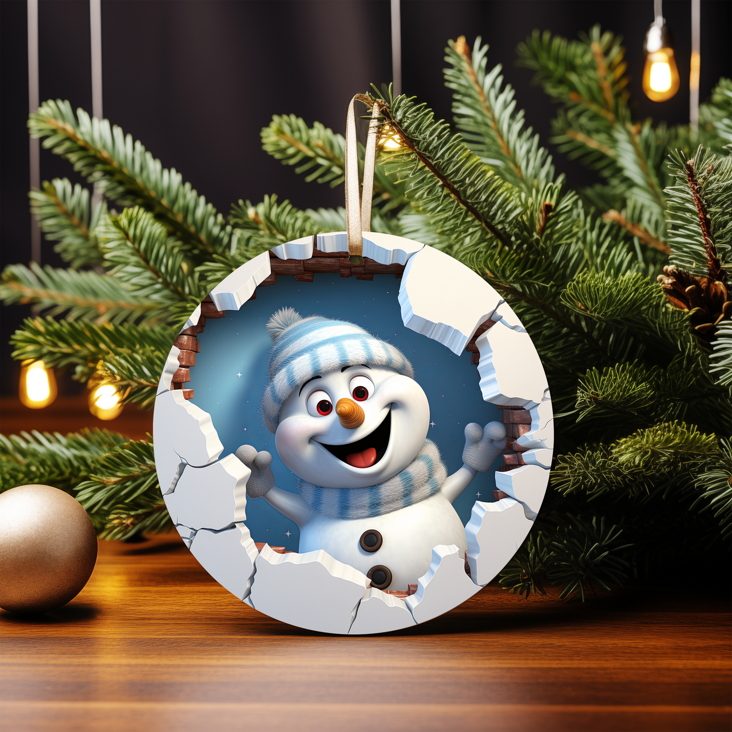 3D SNOWMAN ORNAMENTS