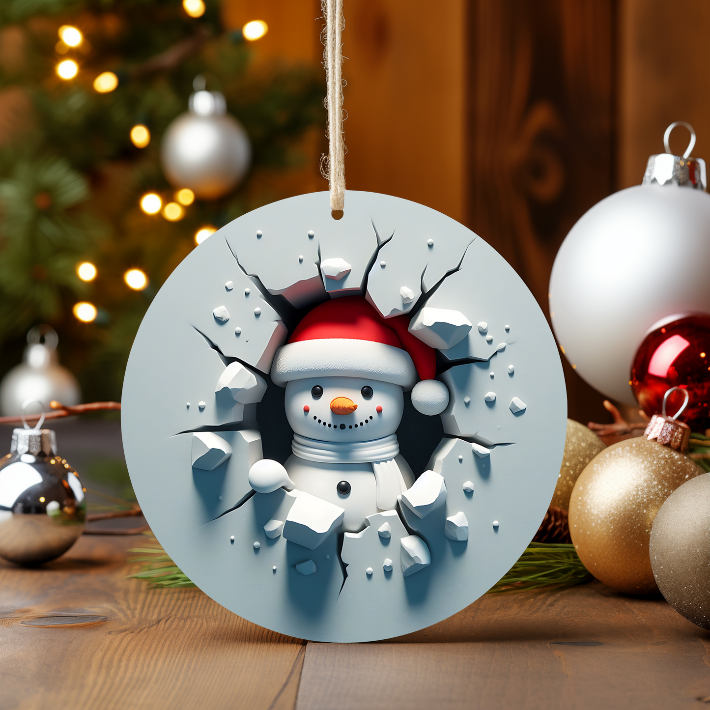 3D SNOWMAN ORNAMENTS