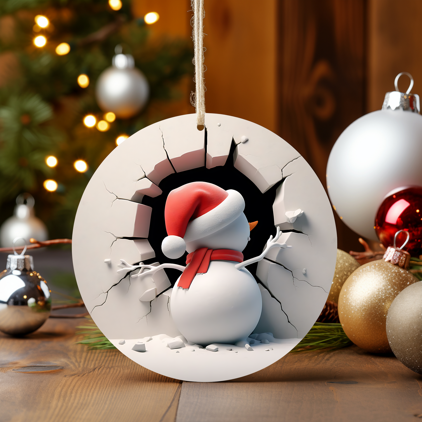 3D SNOWMAN ORNAMENTS