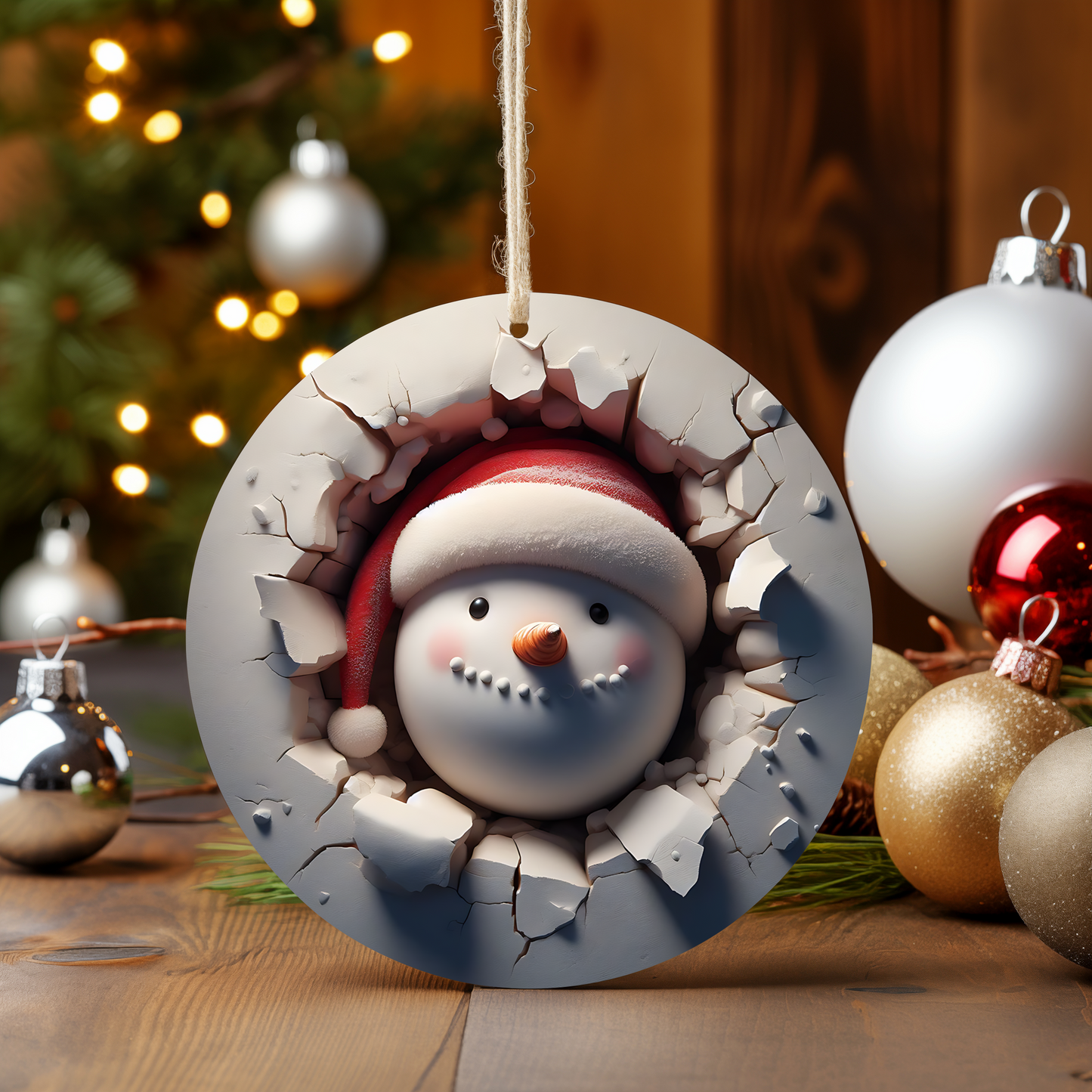 3D SNOWMAN ORNAMENTS