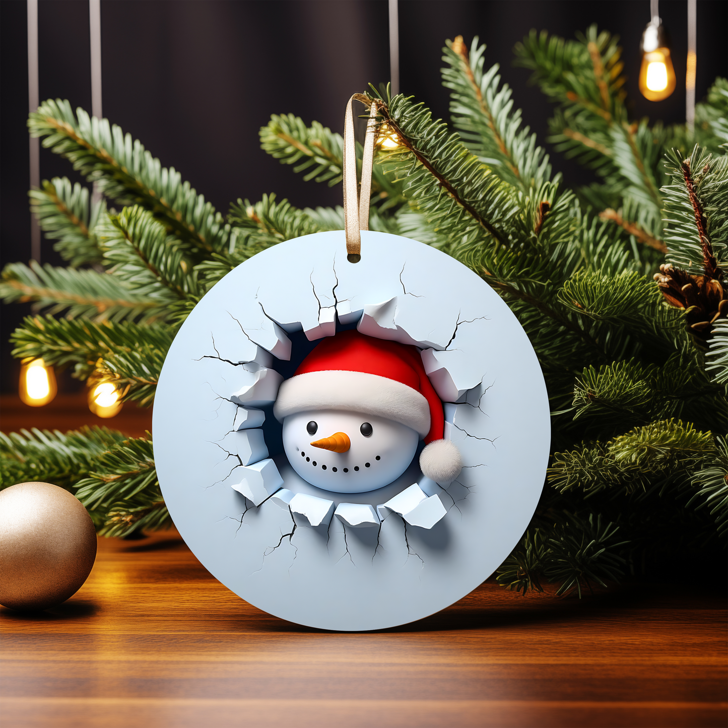 3D SNOWMAN ORNAMENTS