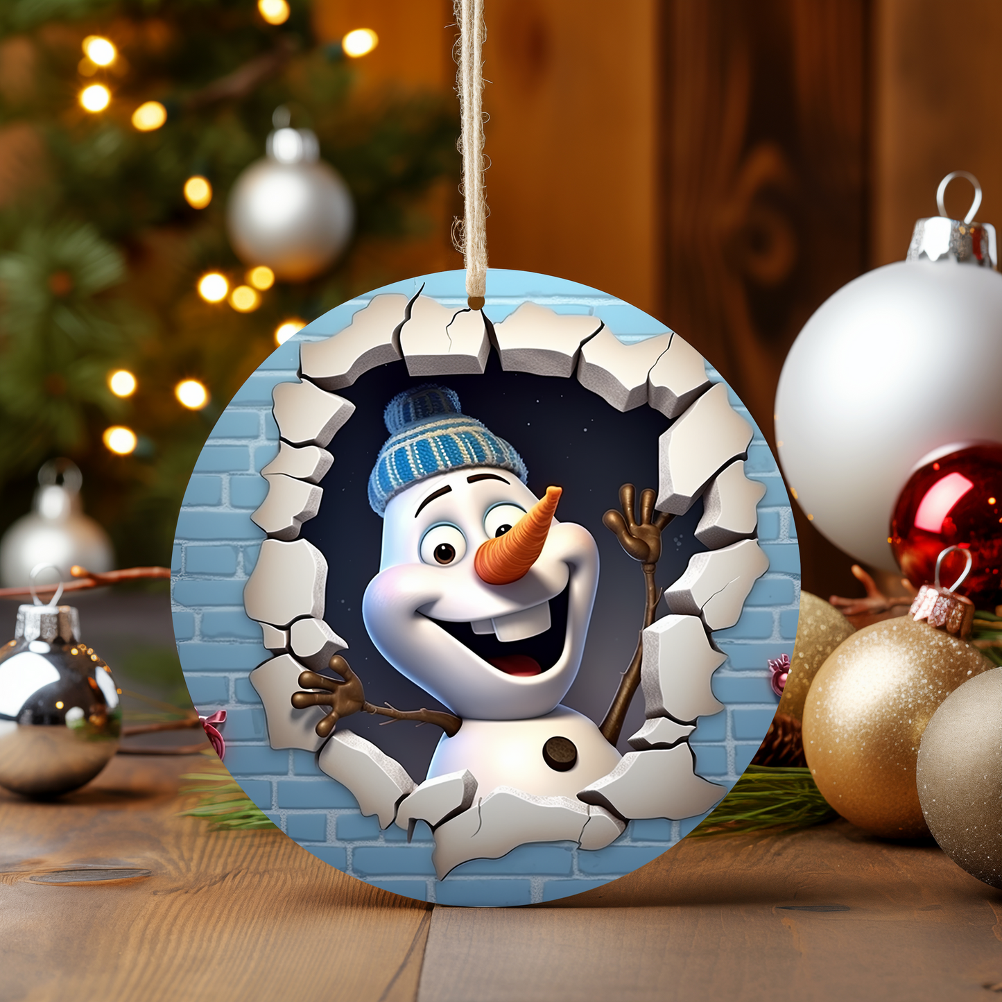 3D SNOWMAN ORNAMENTS