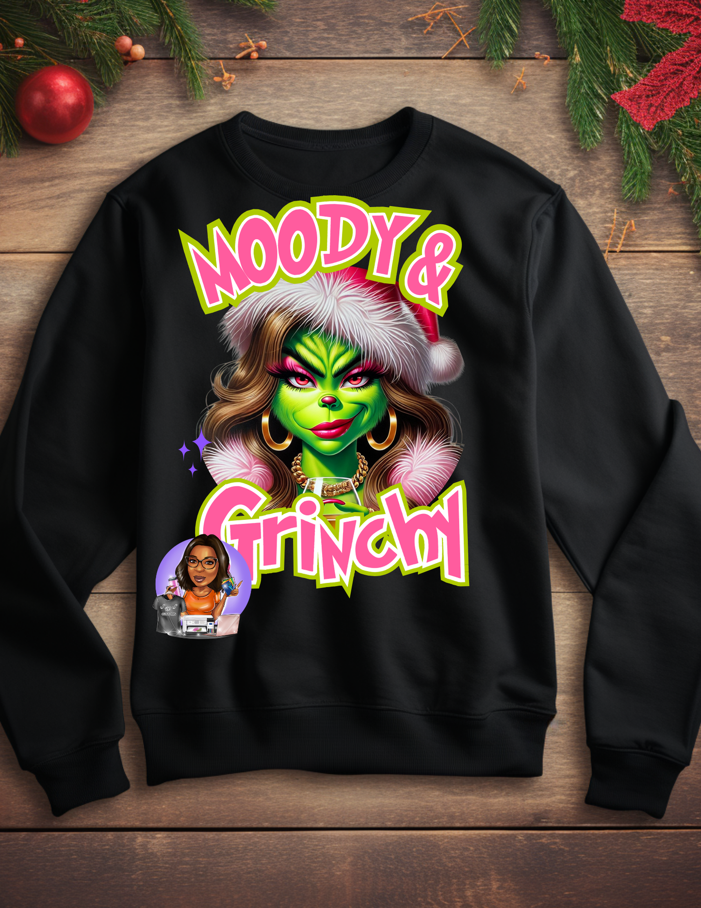 Moody & Grinchy Editable PNG