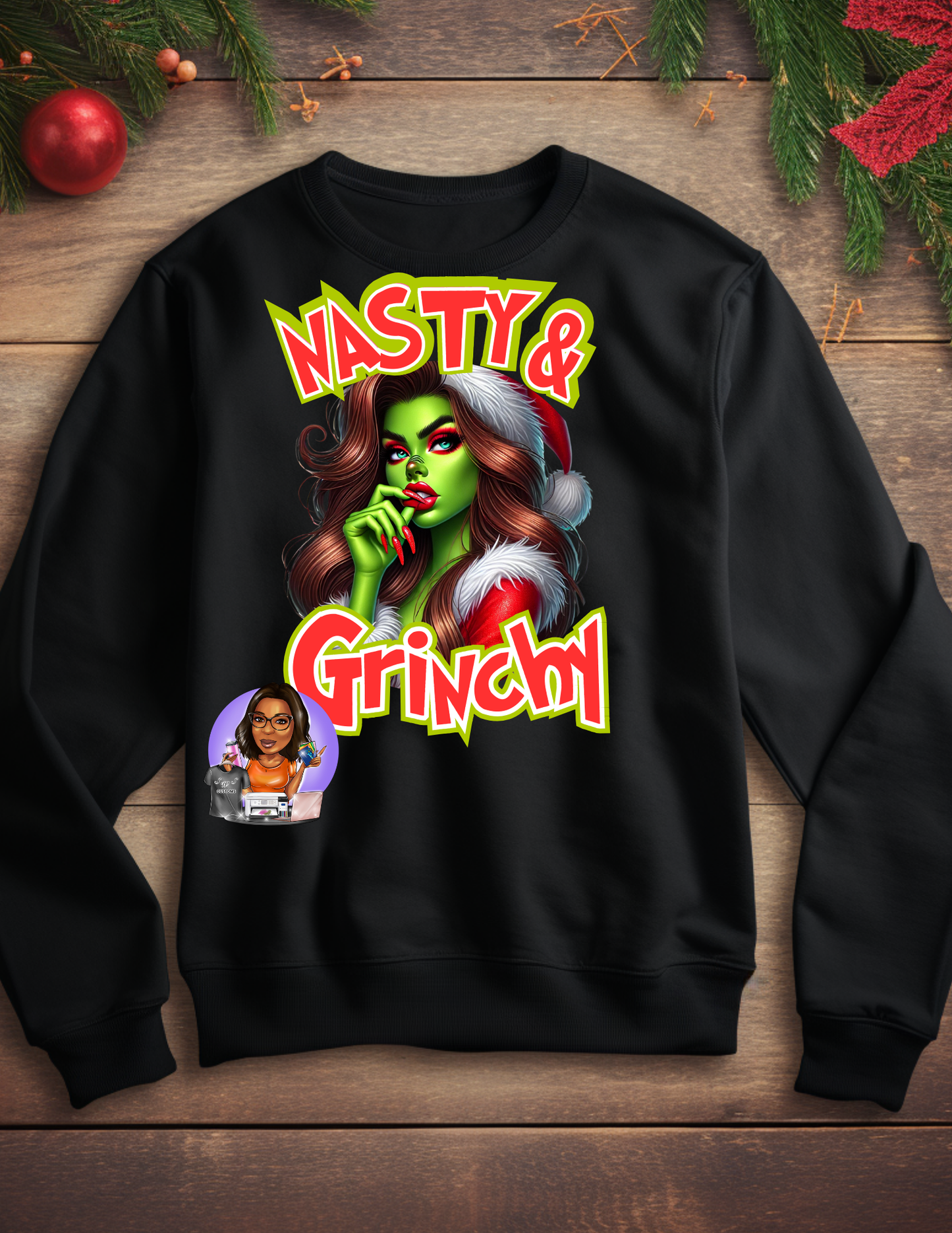 Nasty & Grinchy Editable PNG