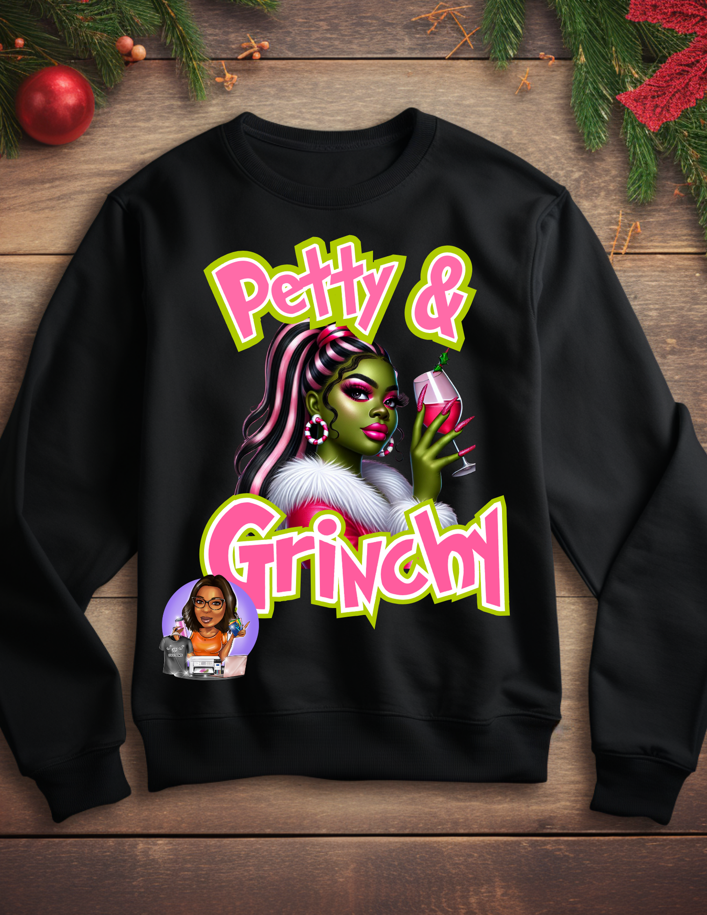 Petty & Grinchy Editable PNG