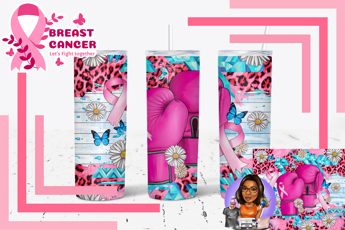 💖 FIGHT LIKE A QUEEN 💪 Tumbler