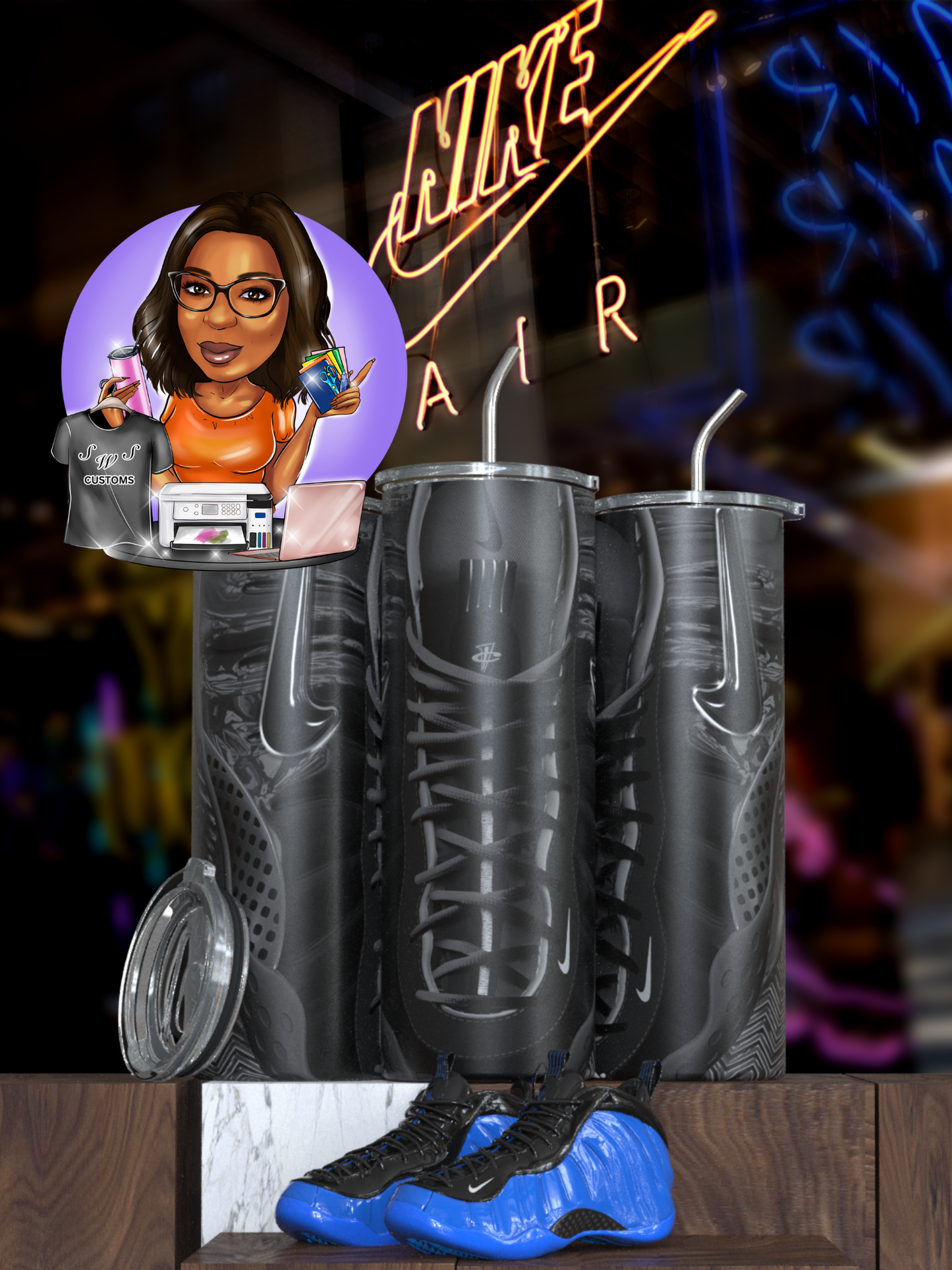 foam inspired tumblers