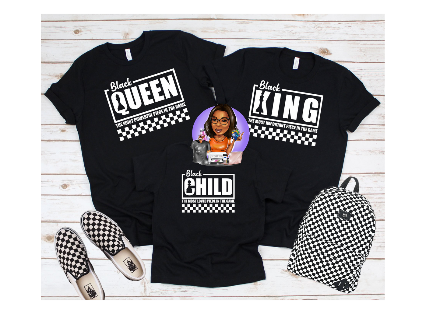 Black Royalty Family Matching Tees