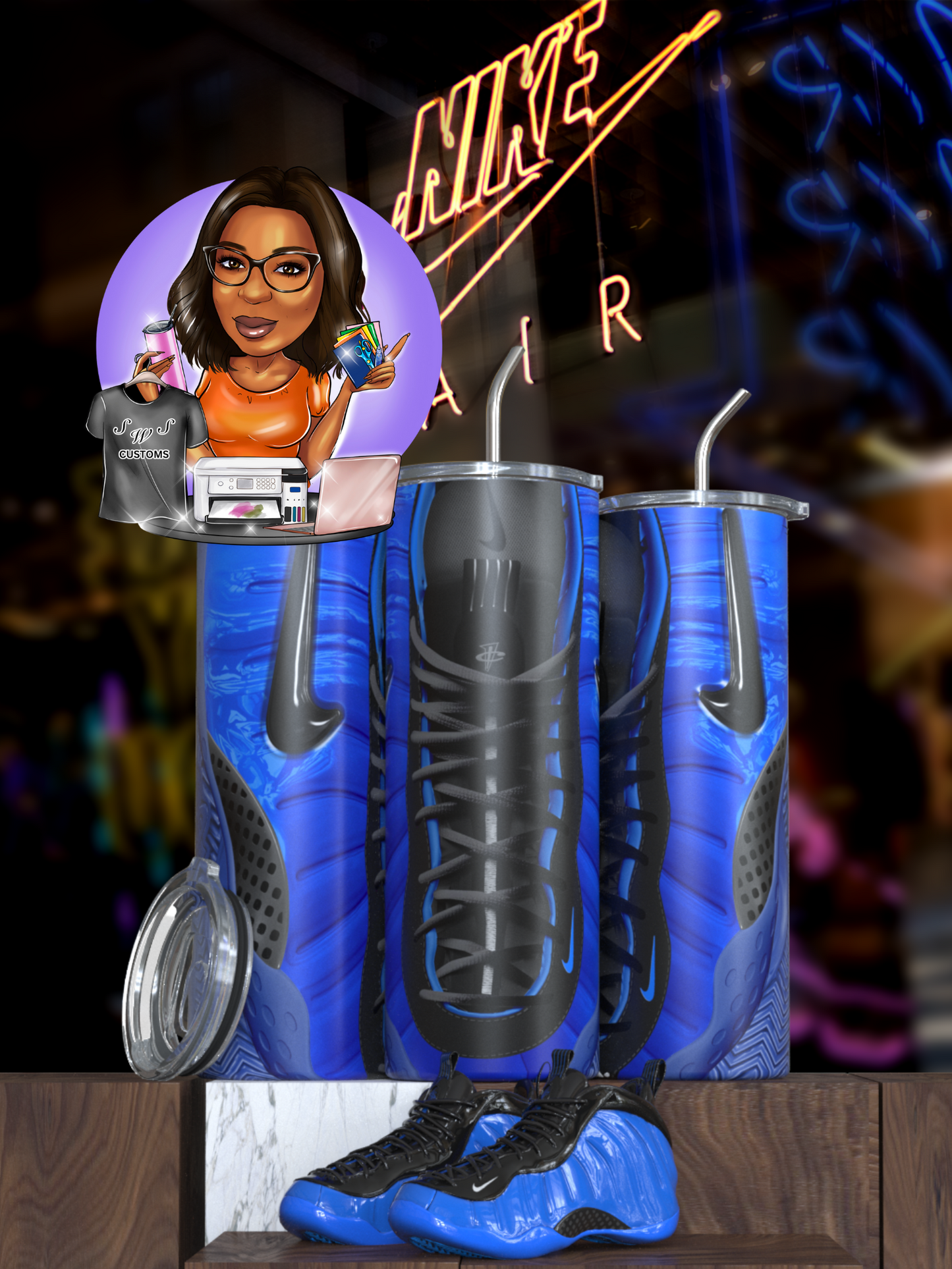 foam inspired tumblers