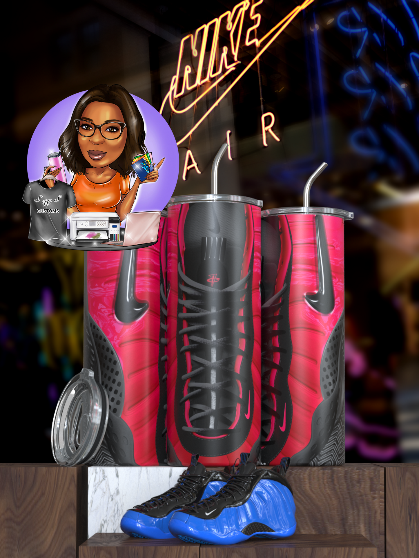 foam inspired tumblers