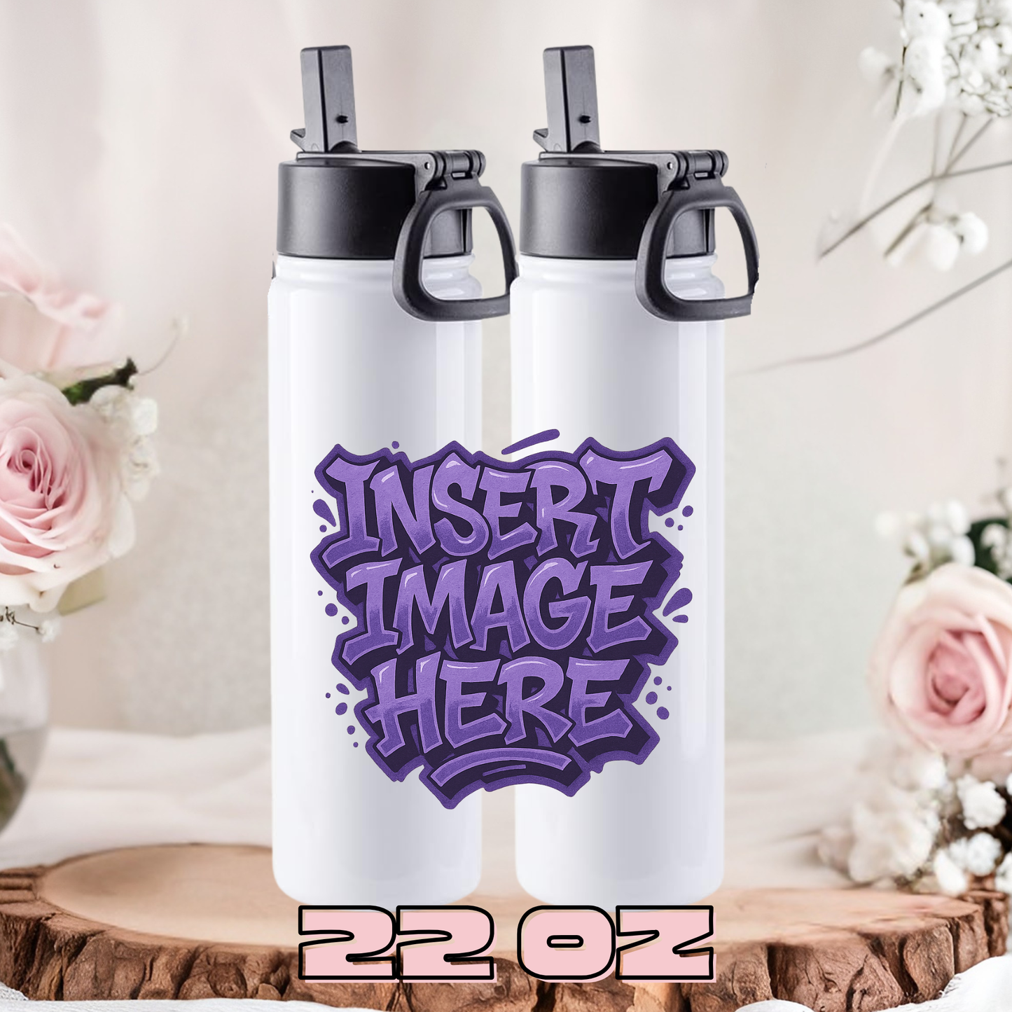 22 oz Wide mouth Customizable Tumbler