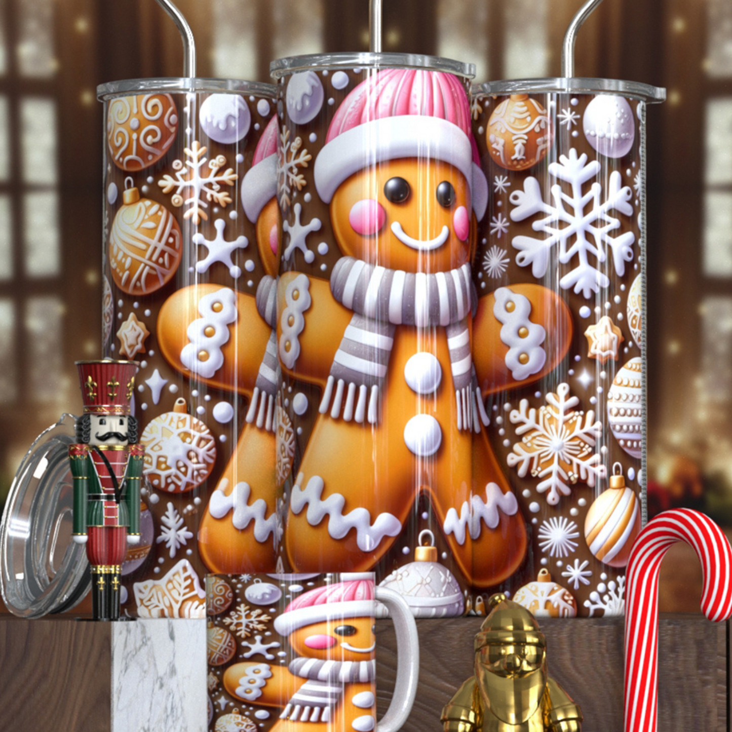 Gingerbread Drinkware