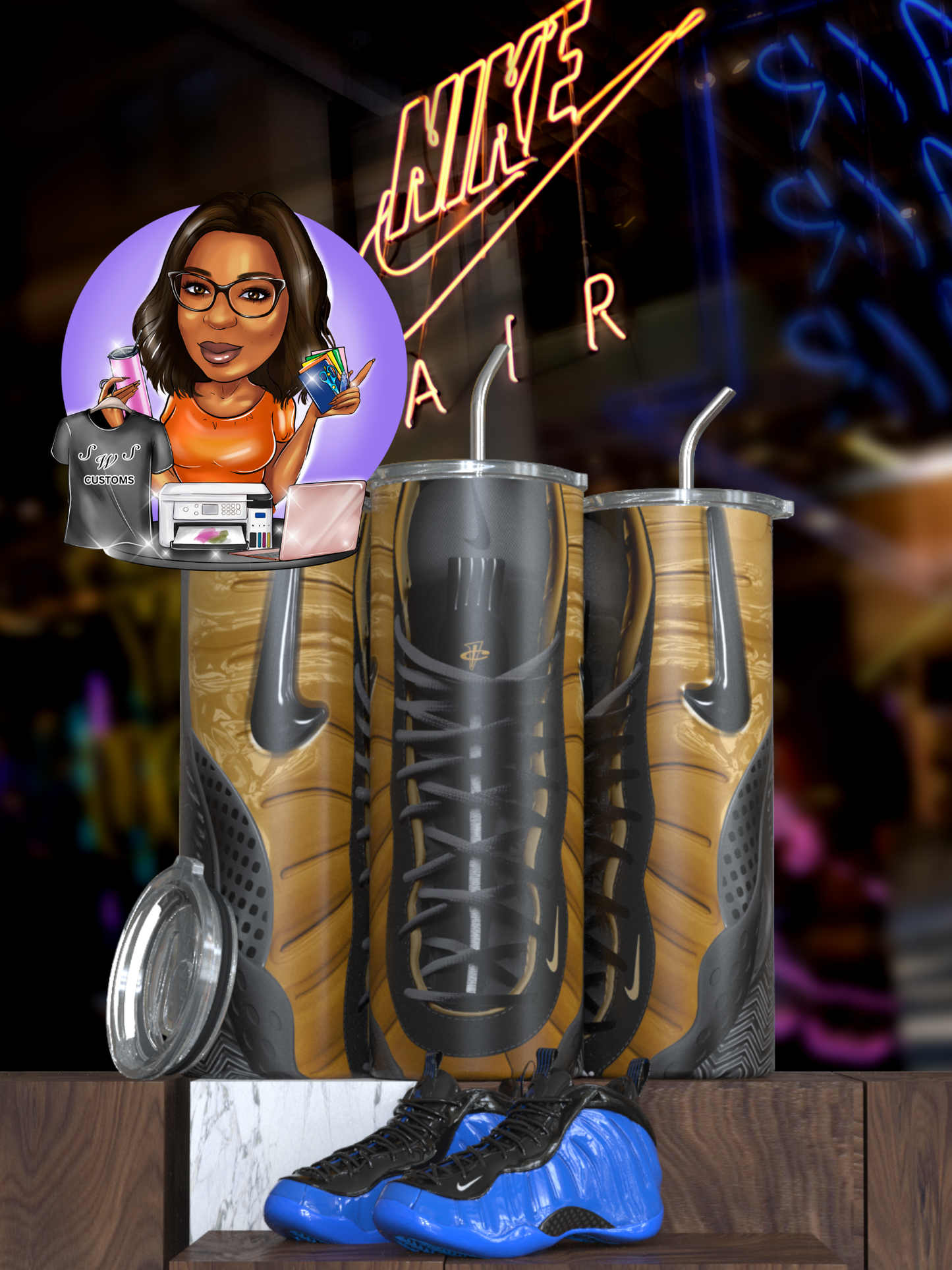 foam inspired tumblers