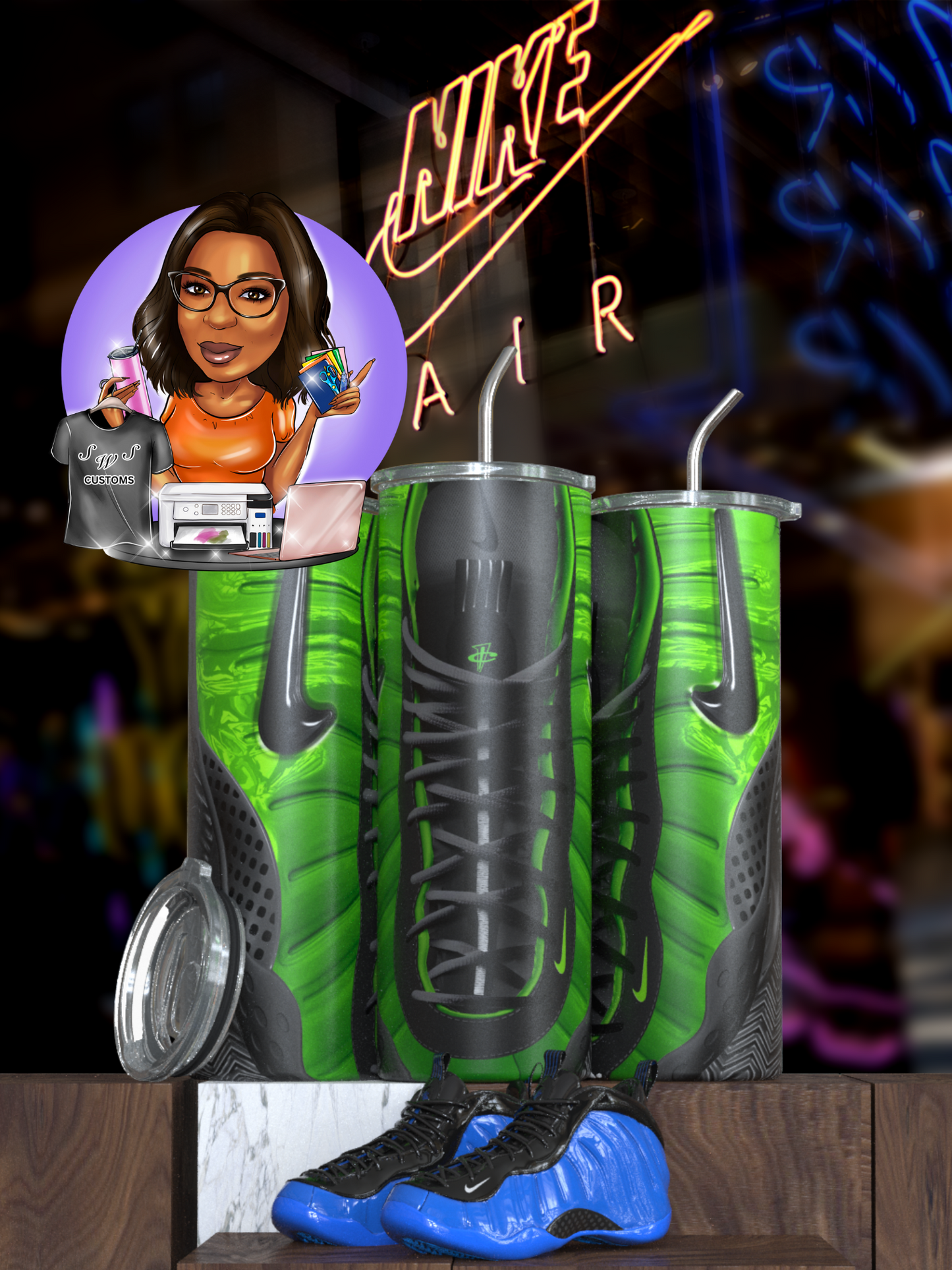 foam inspired tumblers