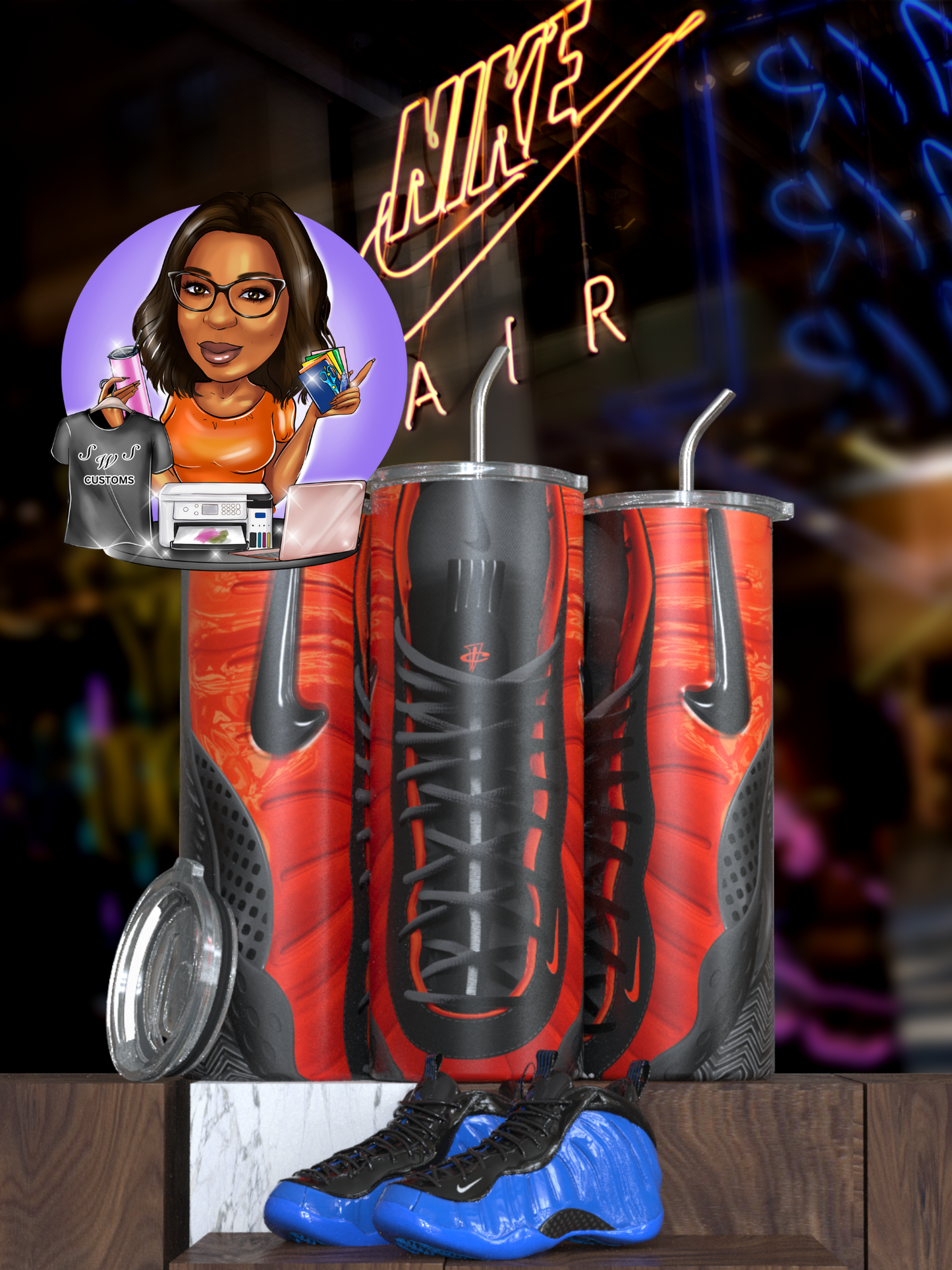 foam inspired tumblers