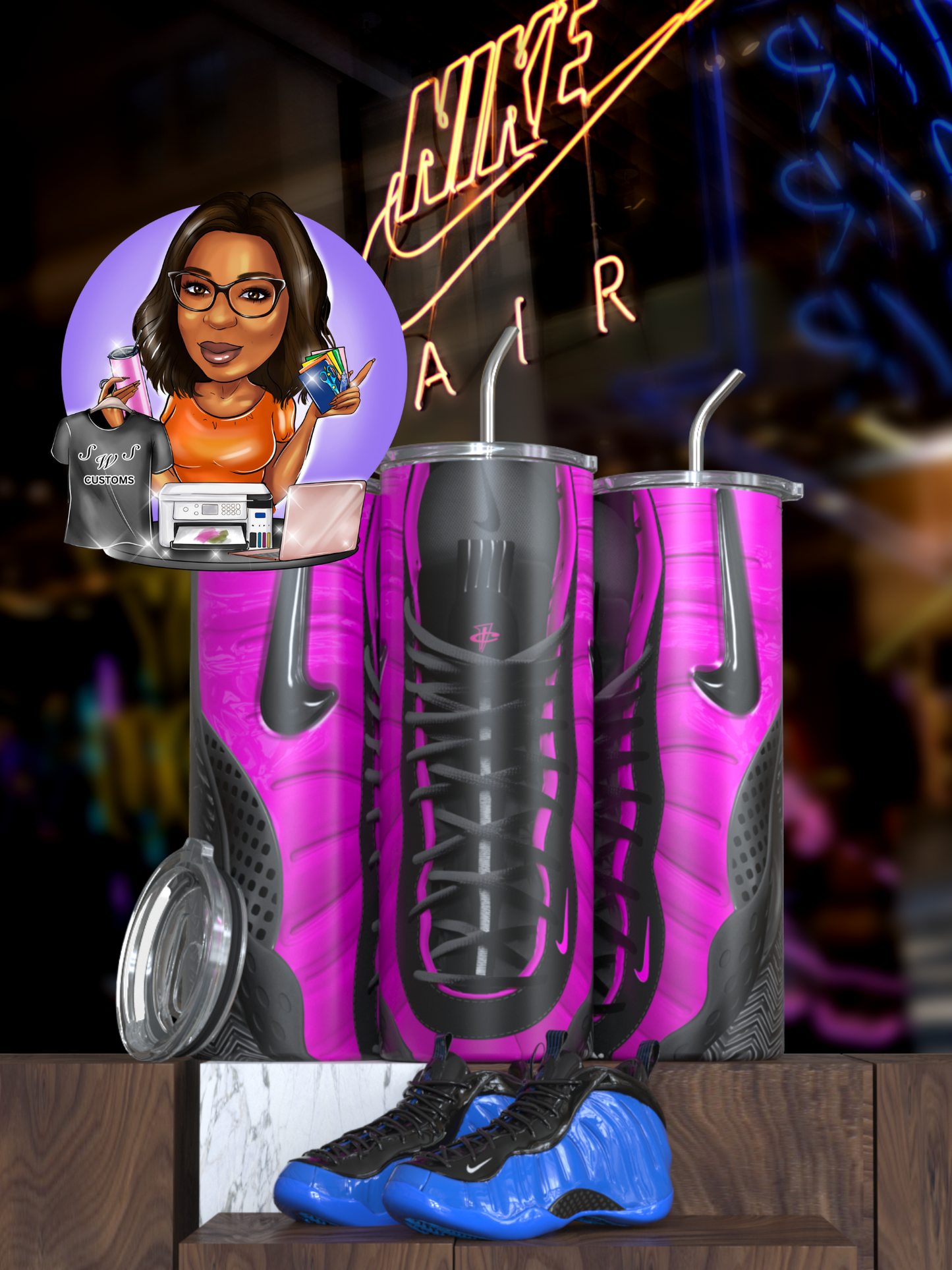 foam inspired tumblers
