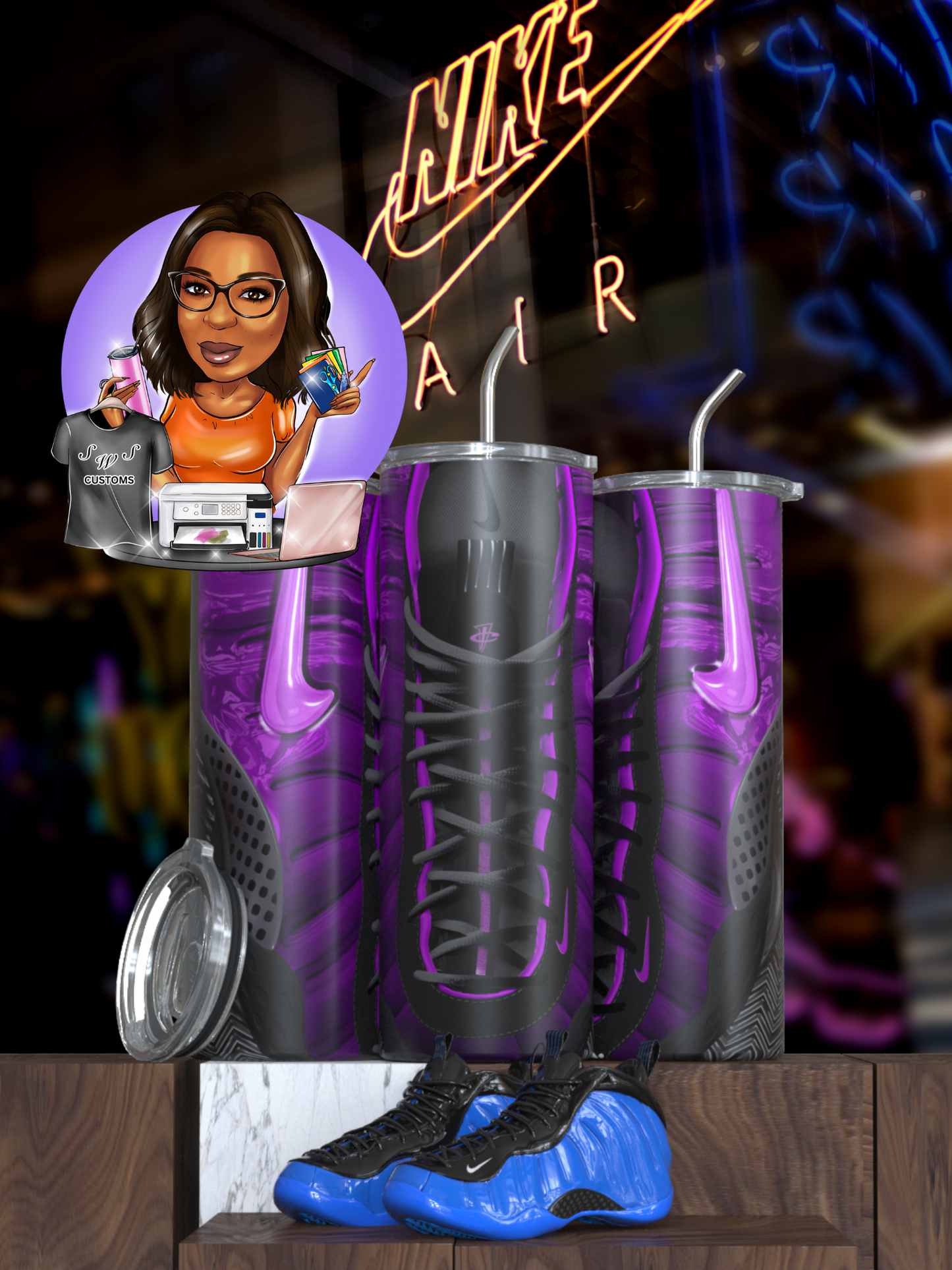 foam inspired tumblers