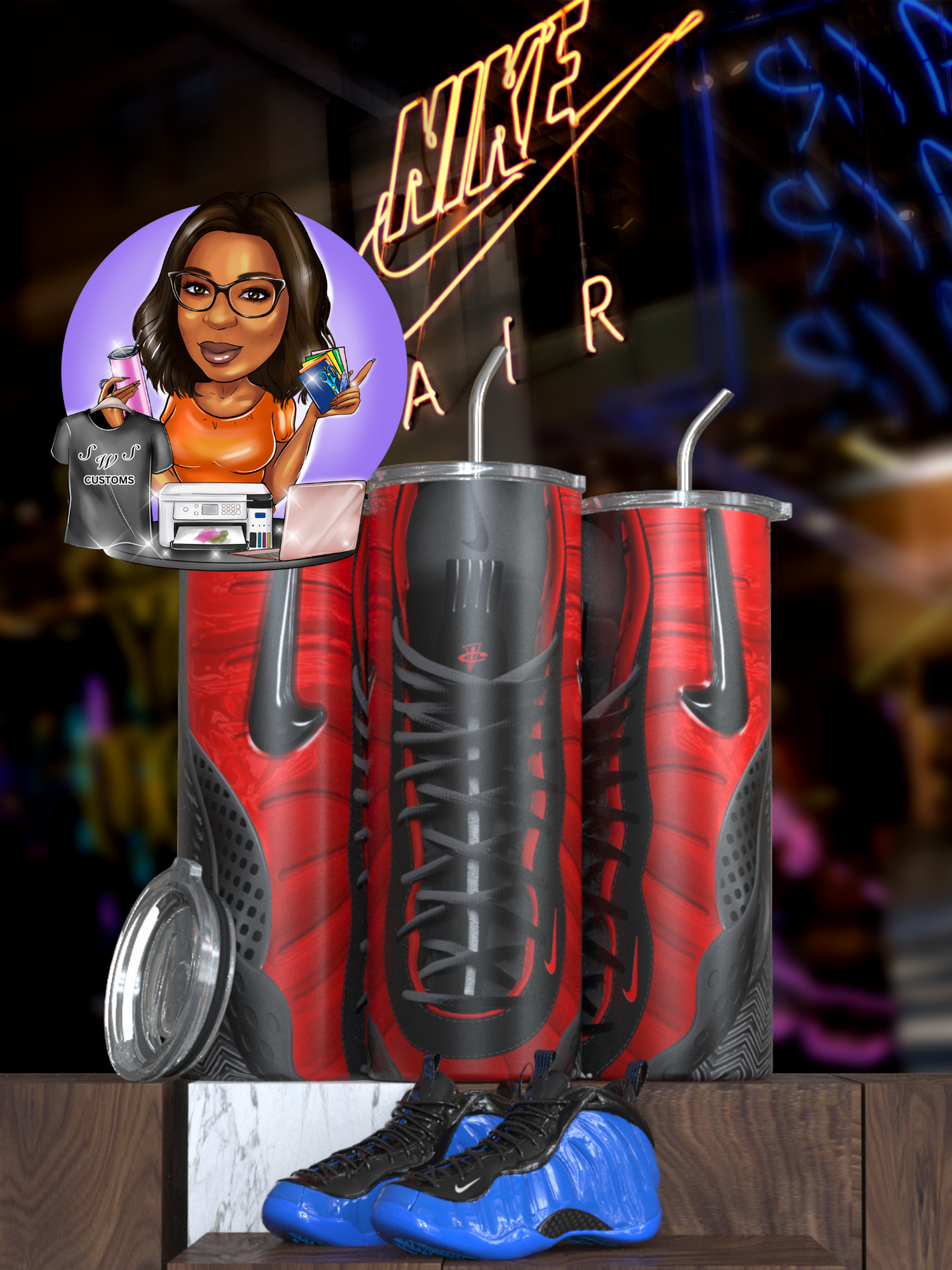 foam inspired tumblers