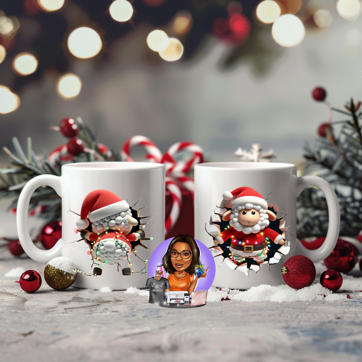 3D Holiday Mug